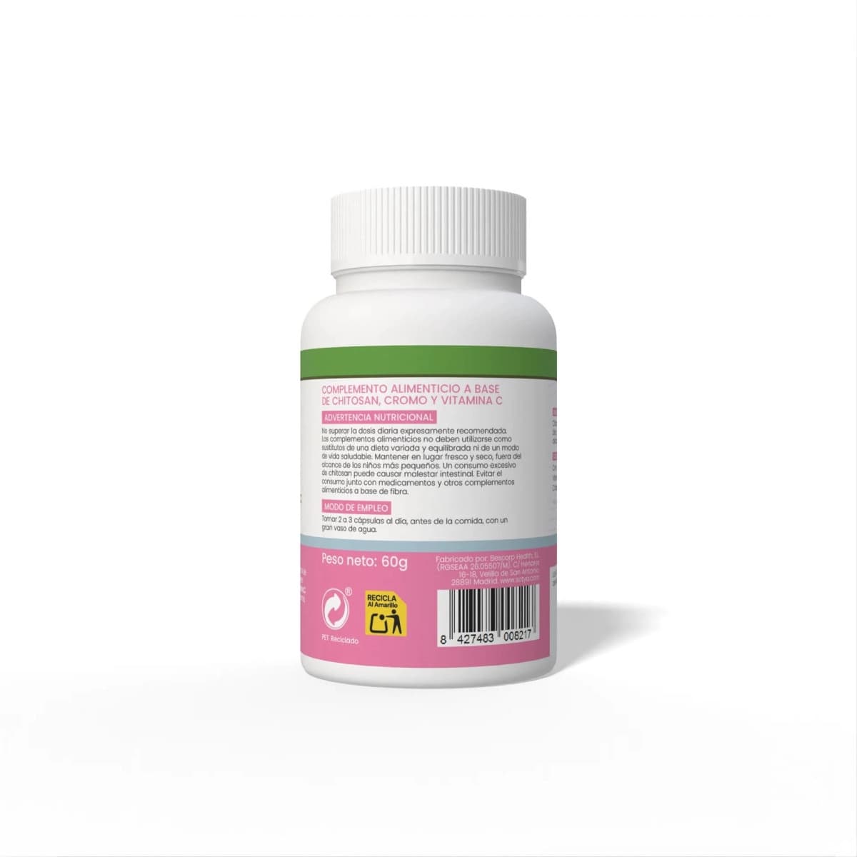 Chitosan+Te verde+VitaminaC 600mg 100 capsulas Sotya