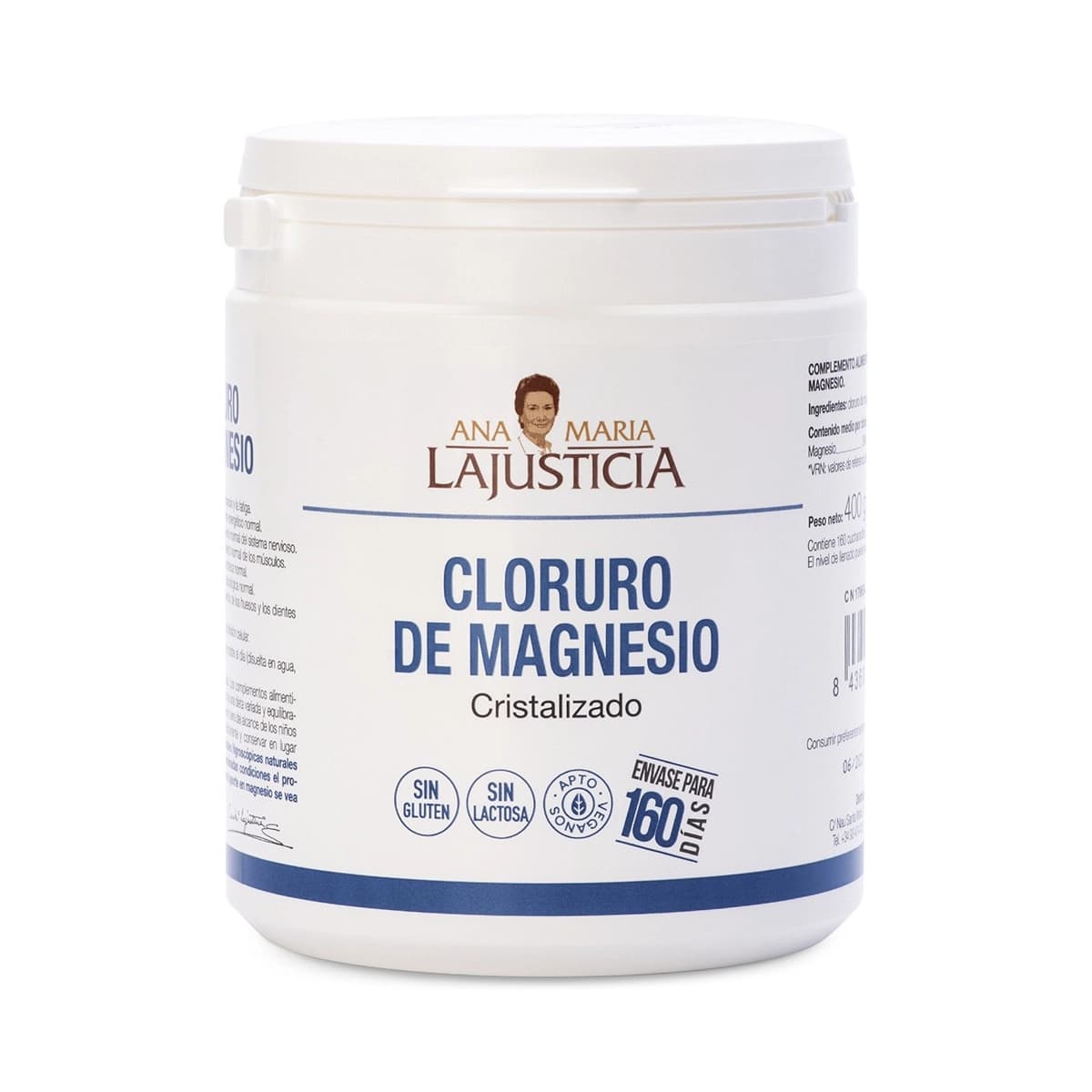 Cloruro de magnesio cristalizado 400g Ana Maria Lajusticia
