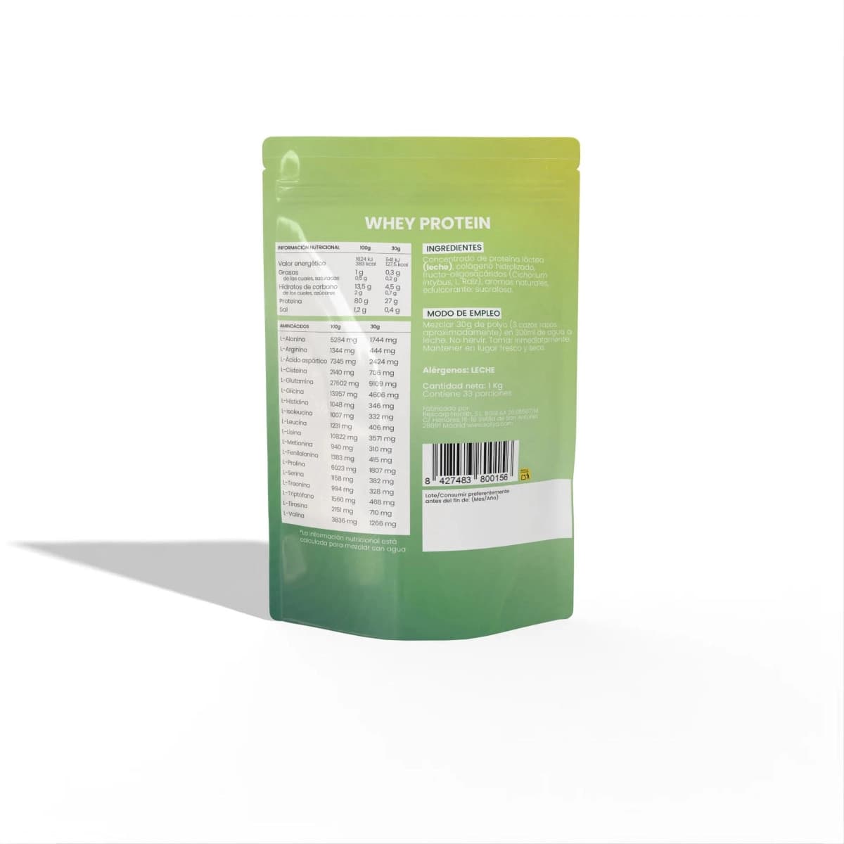 Proteina Whey de suero de leche Vainilla con Colageno 1kg Sotya SPORT