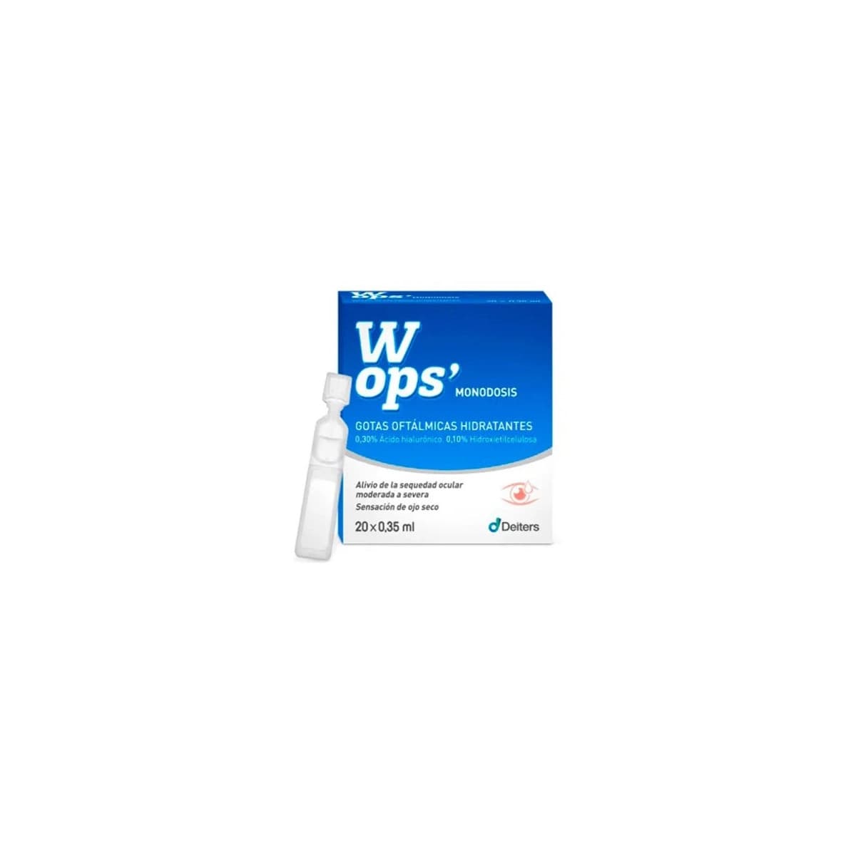 Gotas de ojos Hidratantes acido hialuronico monodosis 20x0.35ml Wops’