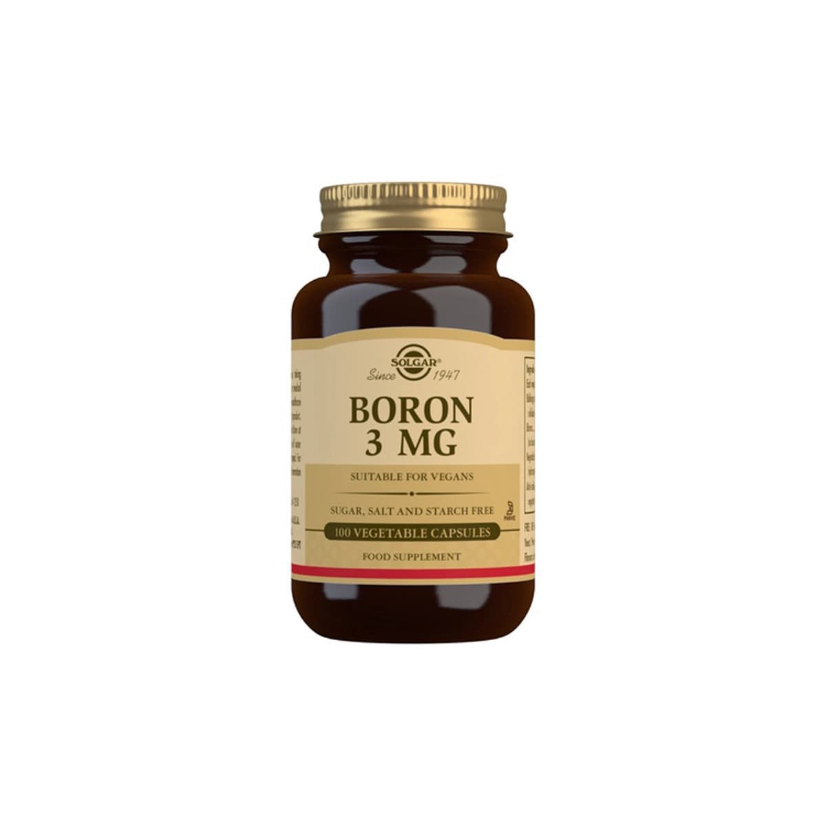 Boro 3mg 100 vcaps Solgar