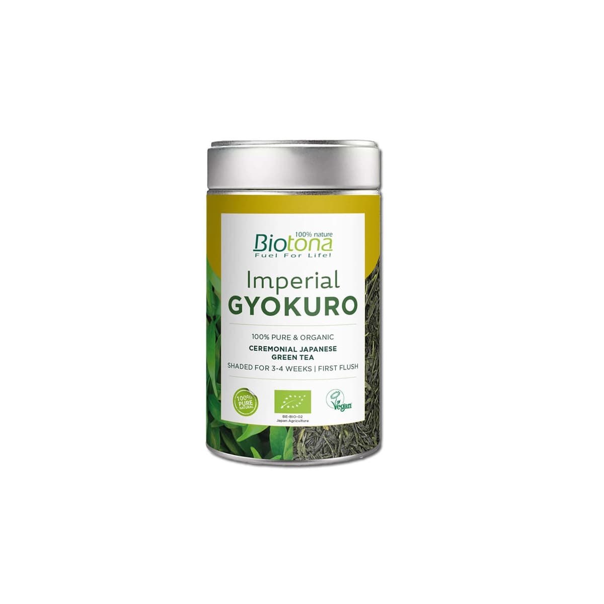 Te verde japones Imperial Gyokuro Vegan Bio 80 g Biotona