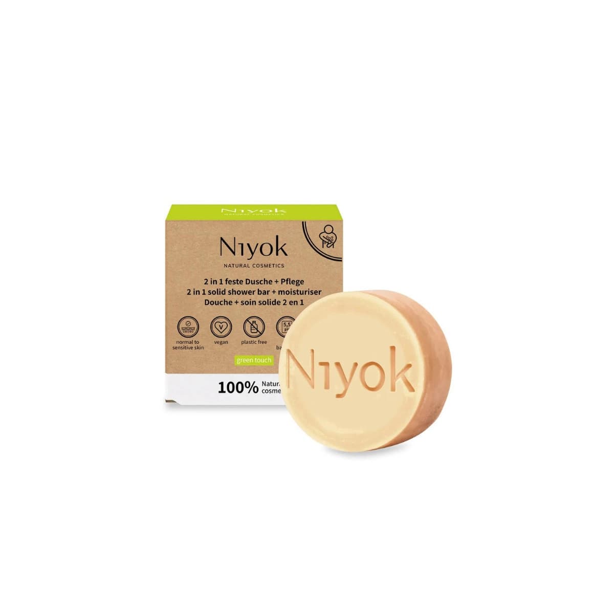 Limpiador Corporal con Locion Green Touch 80g Niyok