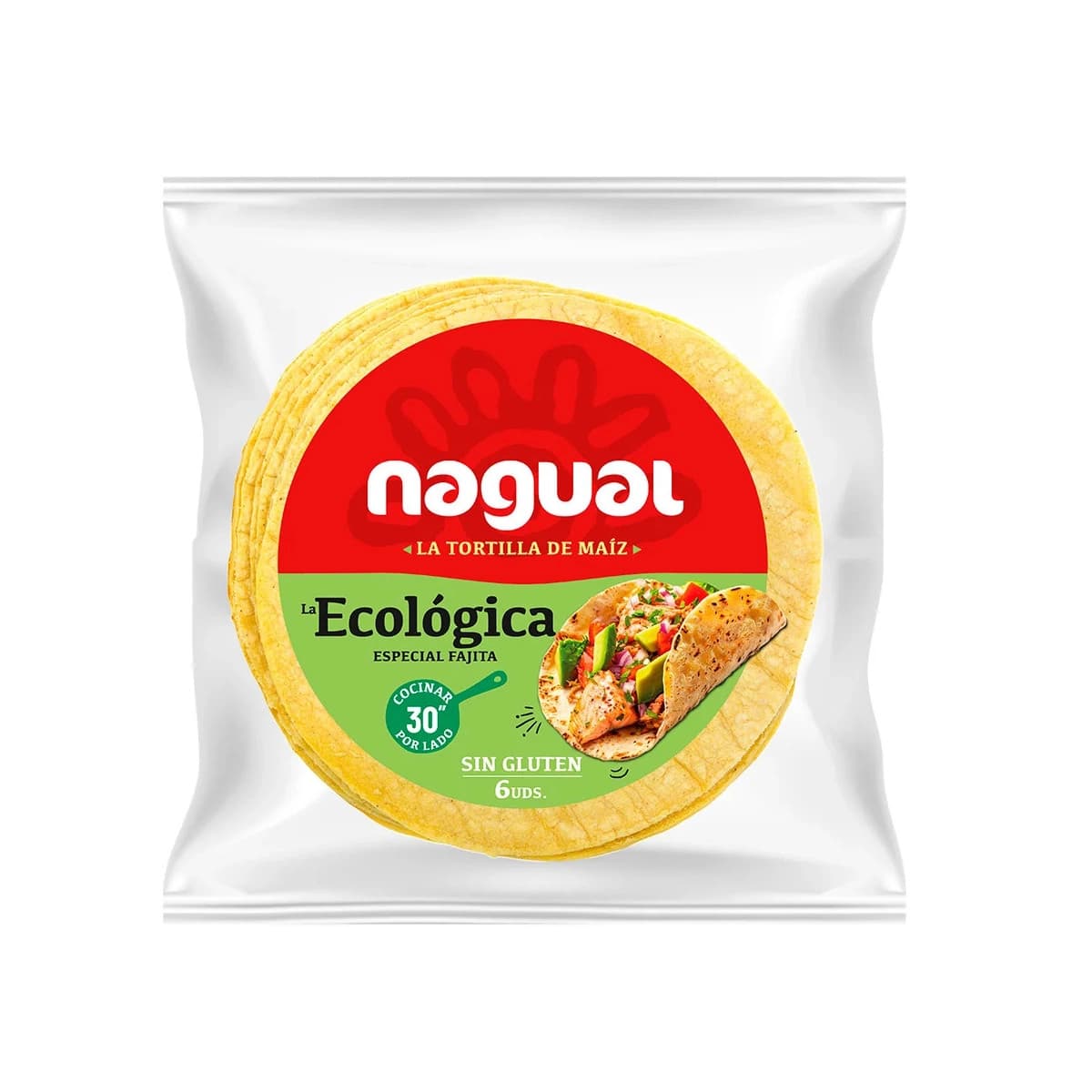 Tortilla maiz especial Fajita s/g 6 unidades Bio 150g Nagual