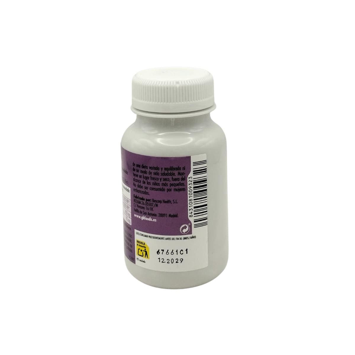Colageno + Acido Hialuronico 500mg 60 caps GHF