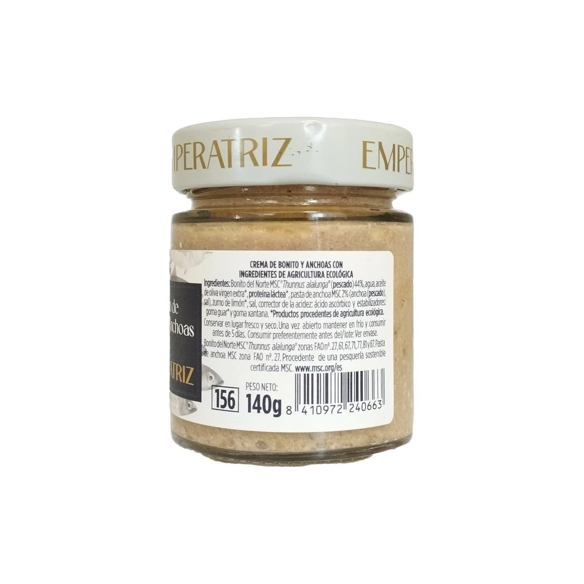Pate-Crema de bonito y anchoa bio 110g Emperatriz