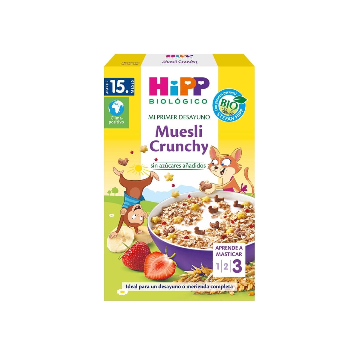 Muesli crunchy +15 meses Bio 200g Hipp