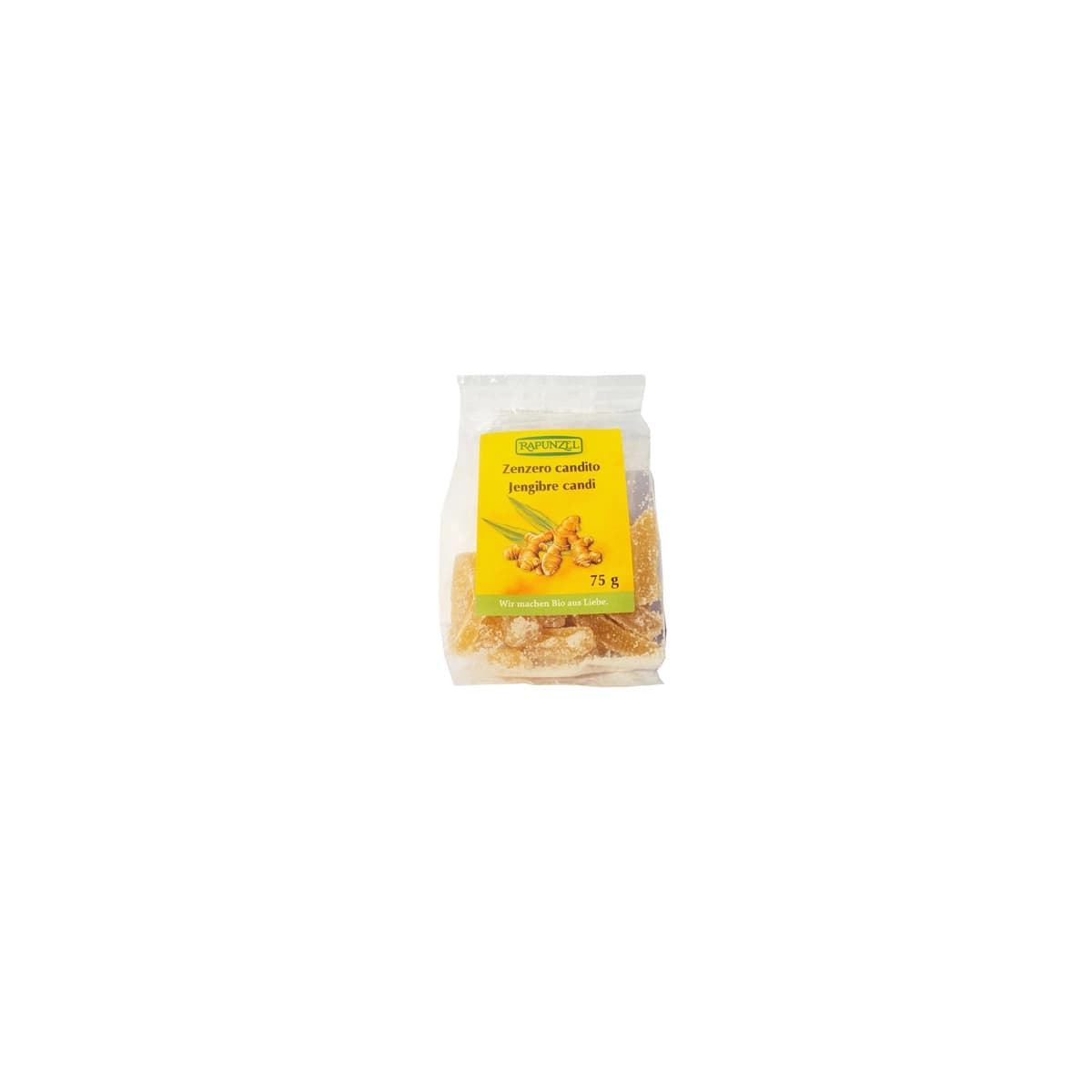 Jengibre candi bio 75g Rapunzel
