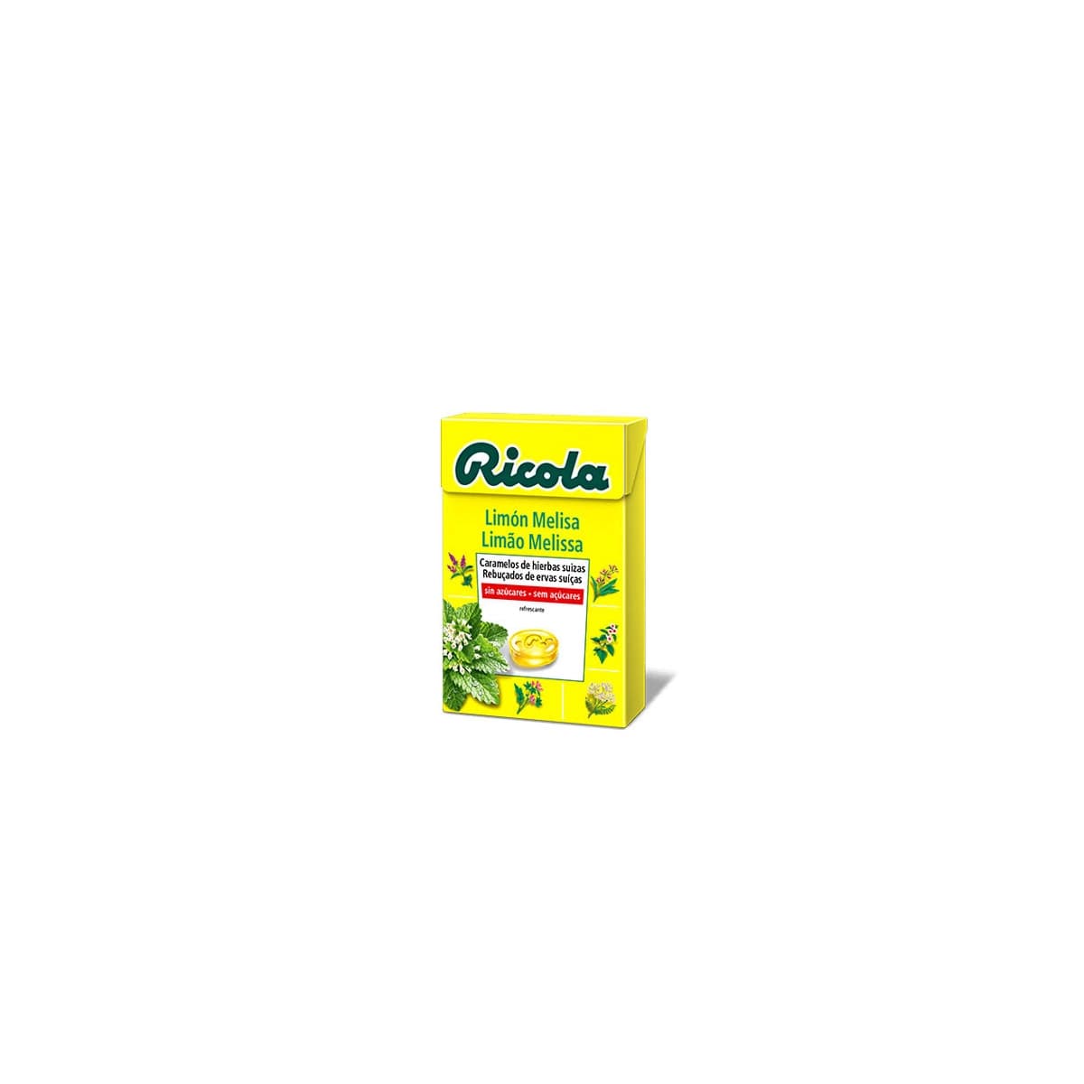 Caramelos de limon melisa sin azucar 50 g Ricola