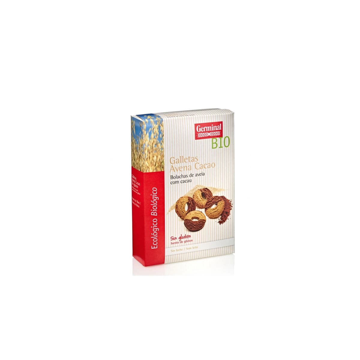 Galletas de avena sin gluten con cacao bio 250 g Germinal