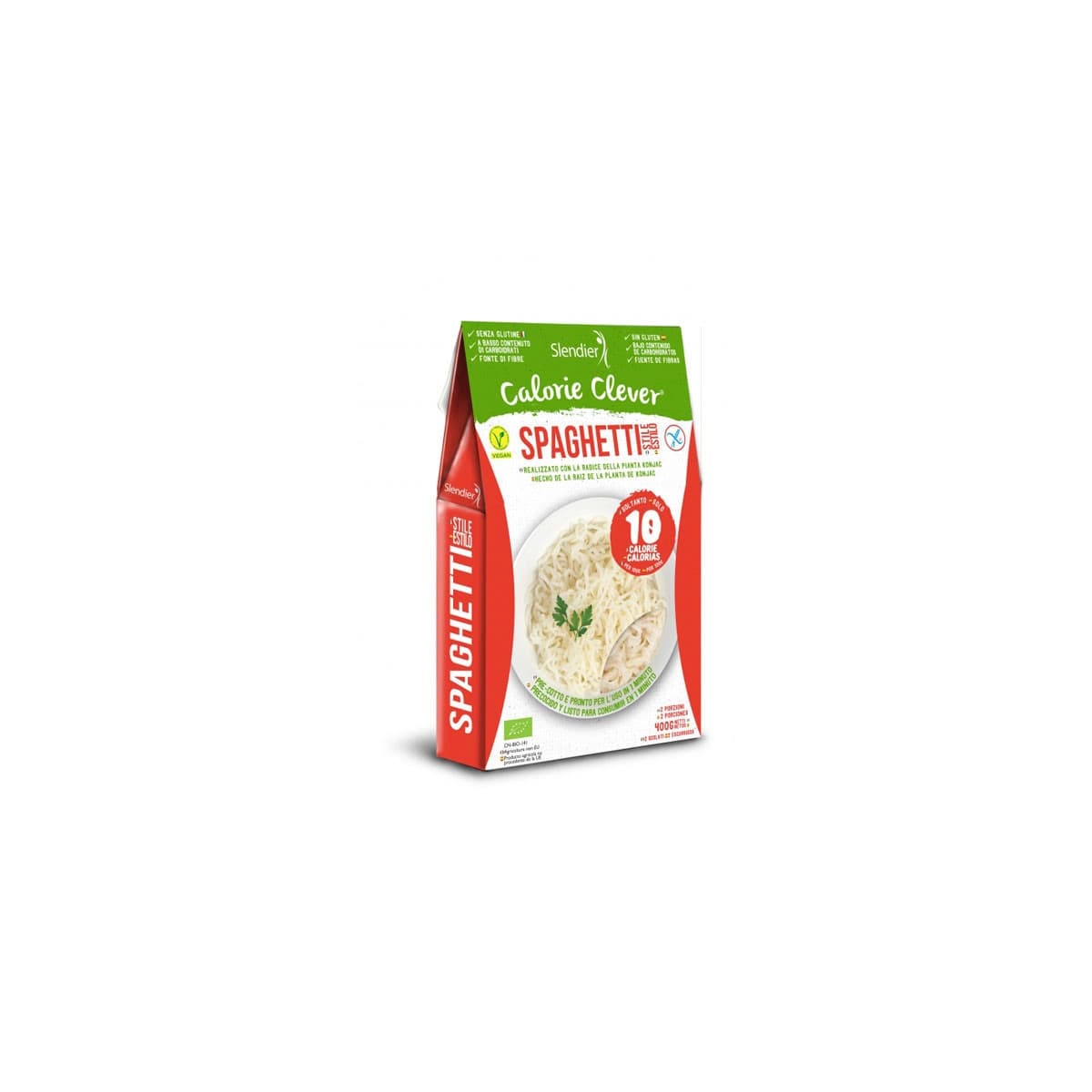 Espaguetis konjac sin gluten bio 400g Slendier