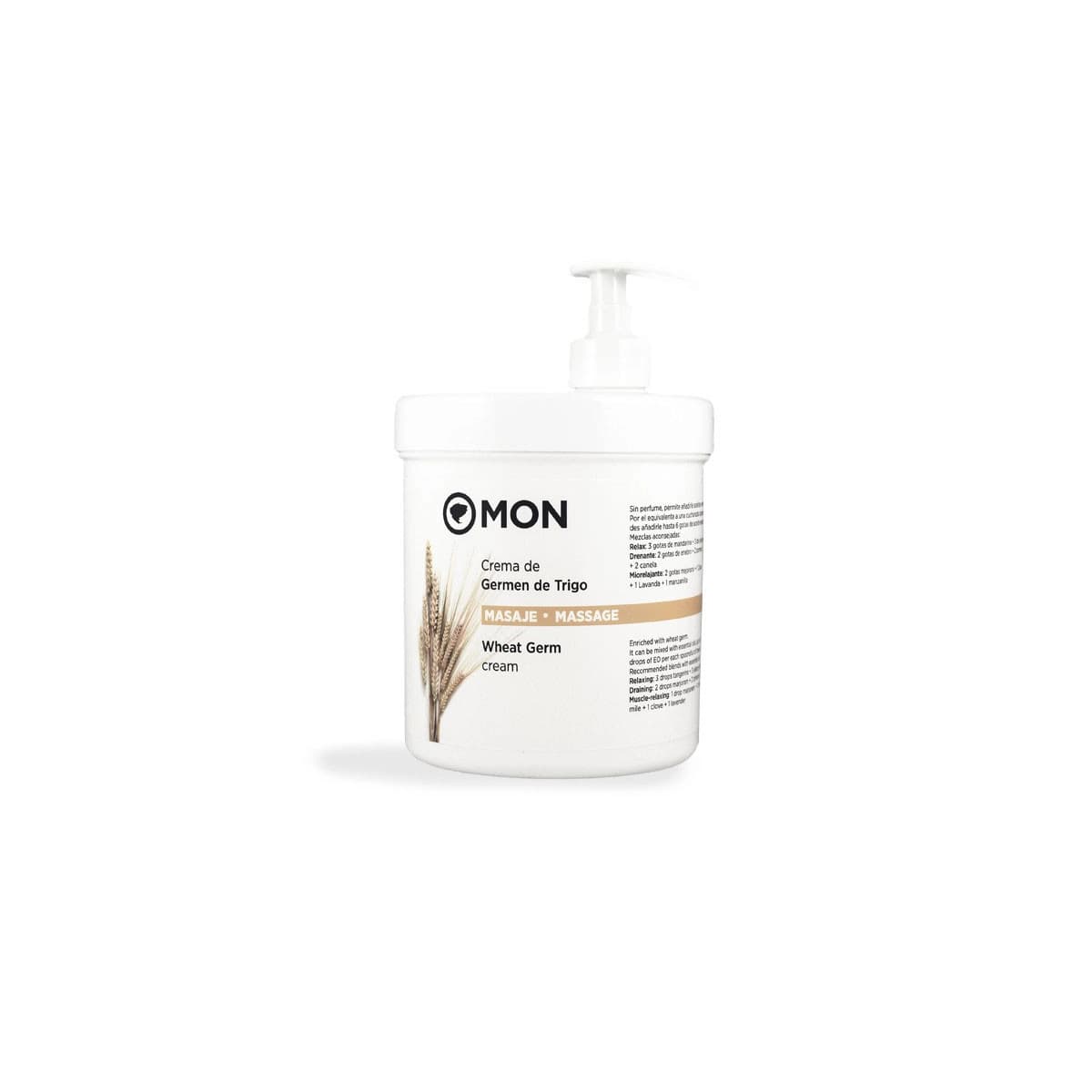 Crema para masaje de germen de trigo 1kg MON