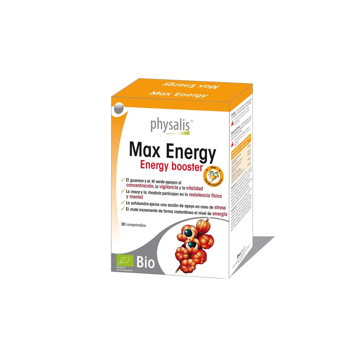 Max energy bio 30 comprimidos Physalis