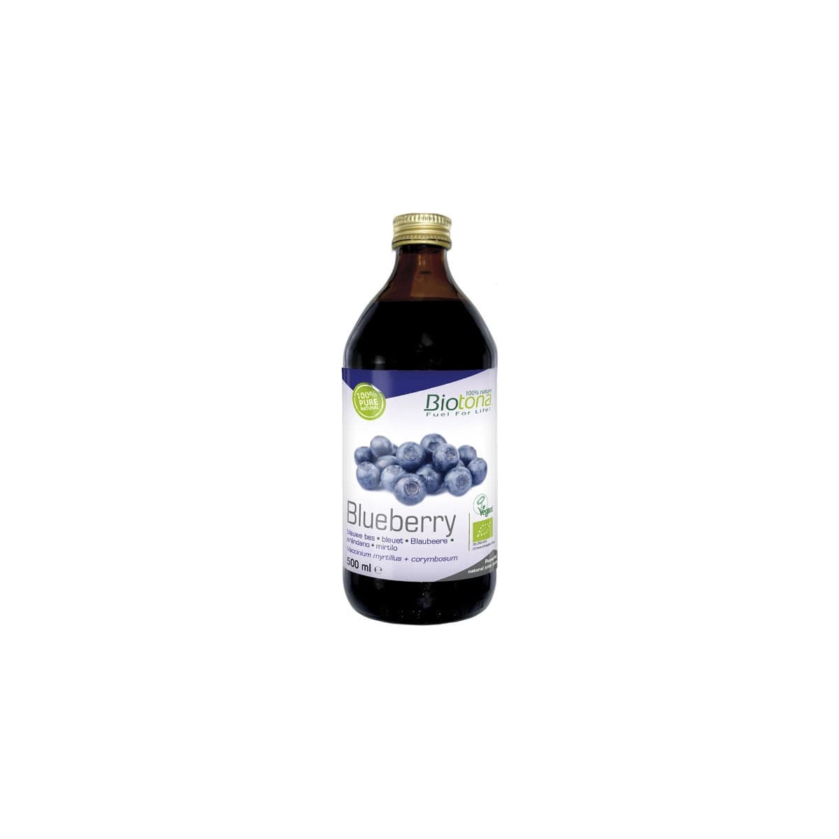 Jugo concentrado de arandano (mirtilo) bio 500ml Biotona