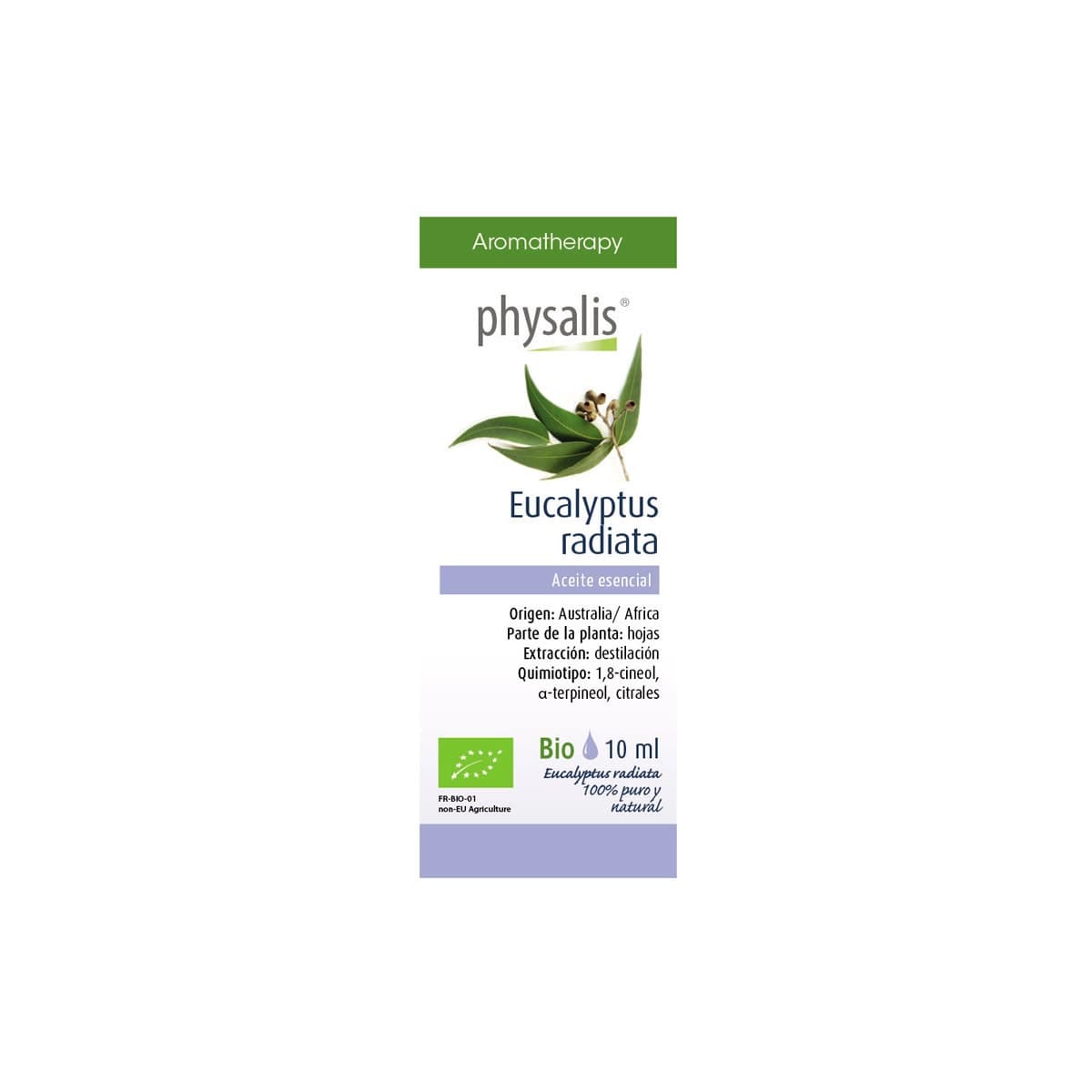 Aceite esencial de eucalipto radiata bio 10 ml Physalis