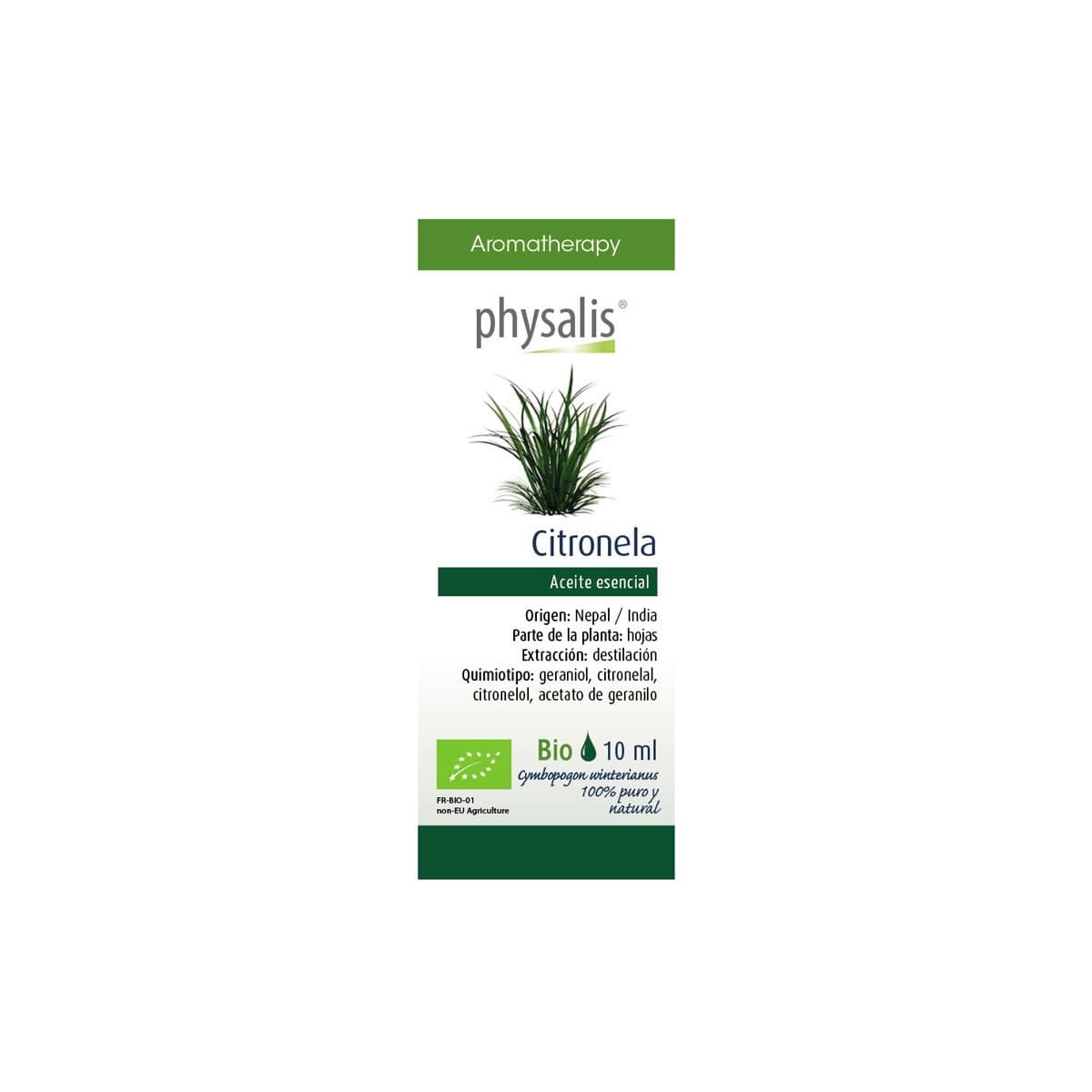 Aceite esencial de citronela bio 10ml Physalis