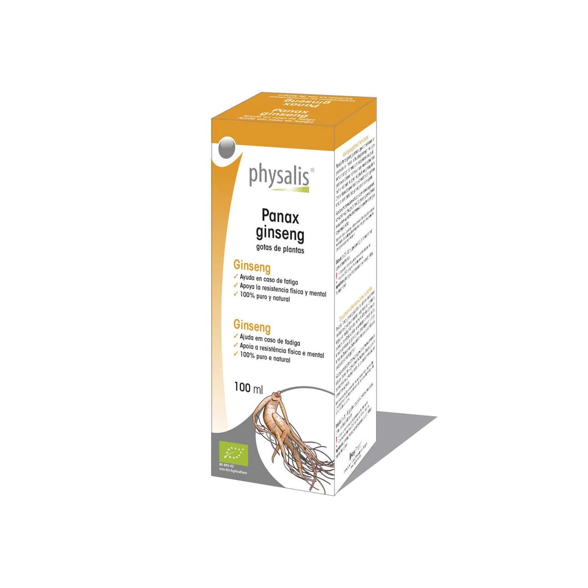 Ginseng (panax ginseng) extracto hidroalcoholico bio 100ml Physalis