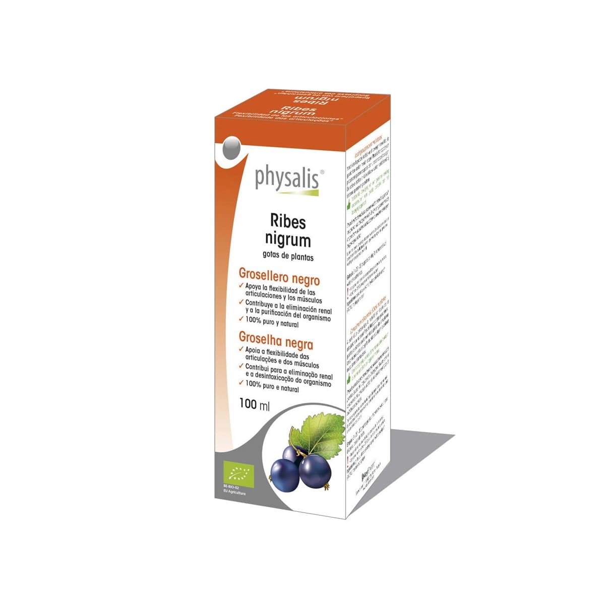Grosellera negro (ribes nigrum) extracto hidroalcoholico bio 100ml Physalis