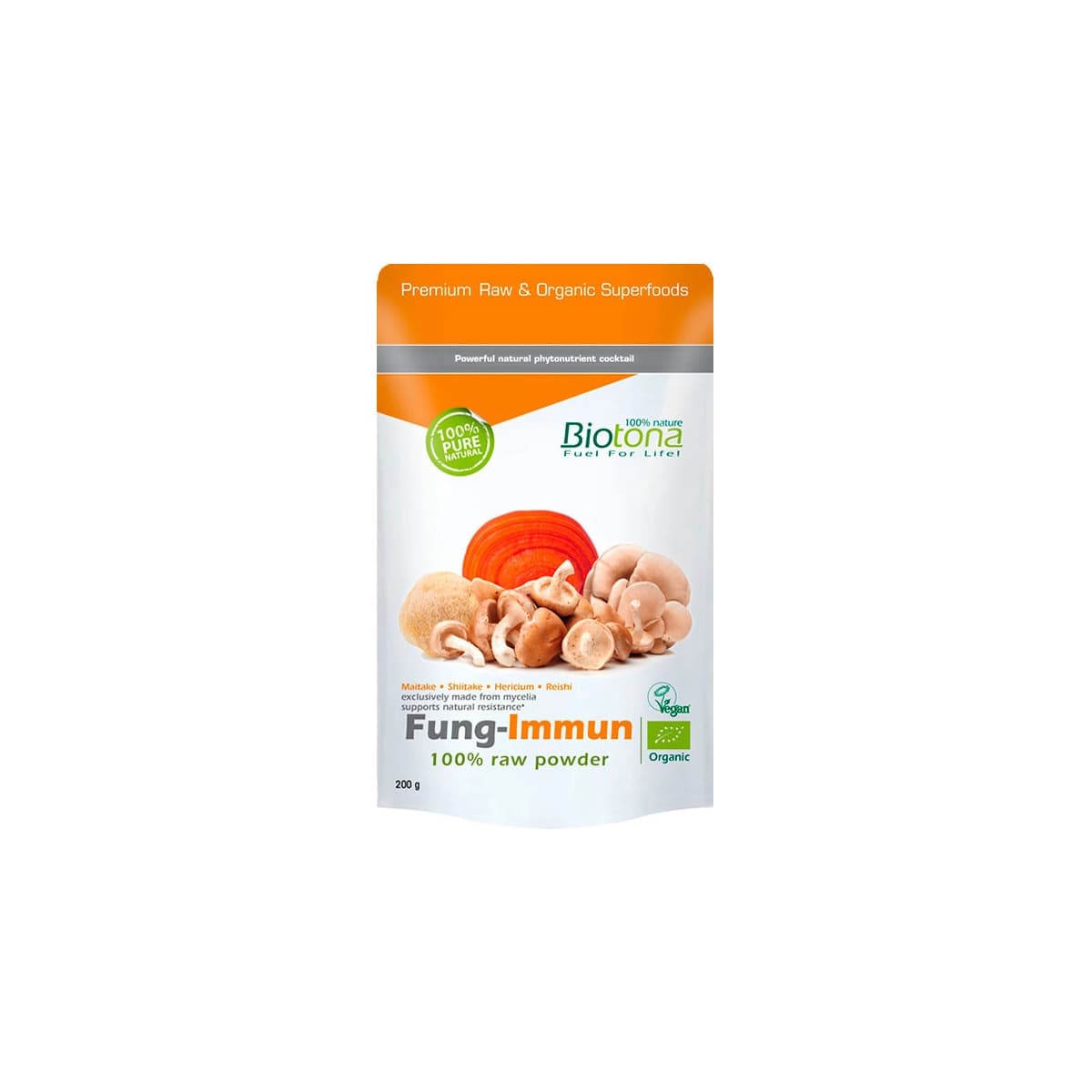 Fung-inmun (maitake,shiitake,hericium,reishi) polvo Superfoods Bio 150g Biotona