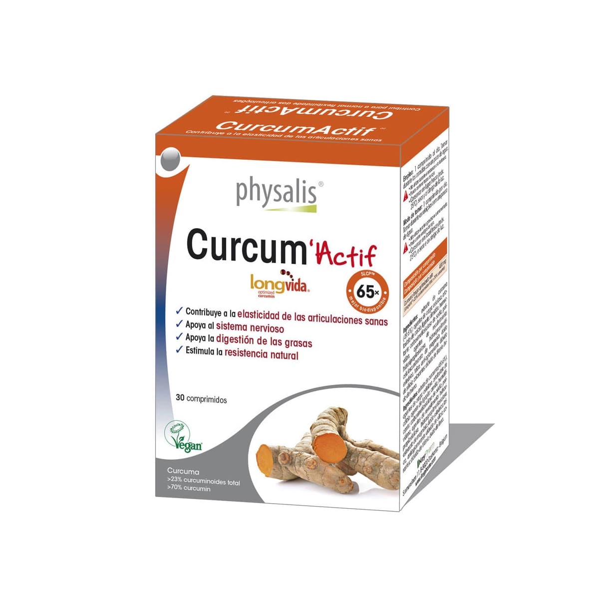Curcum actif 30 comprimidos Physalis