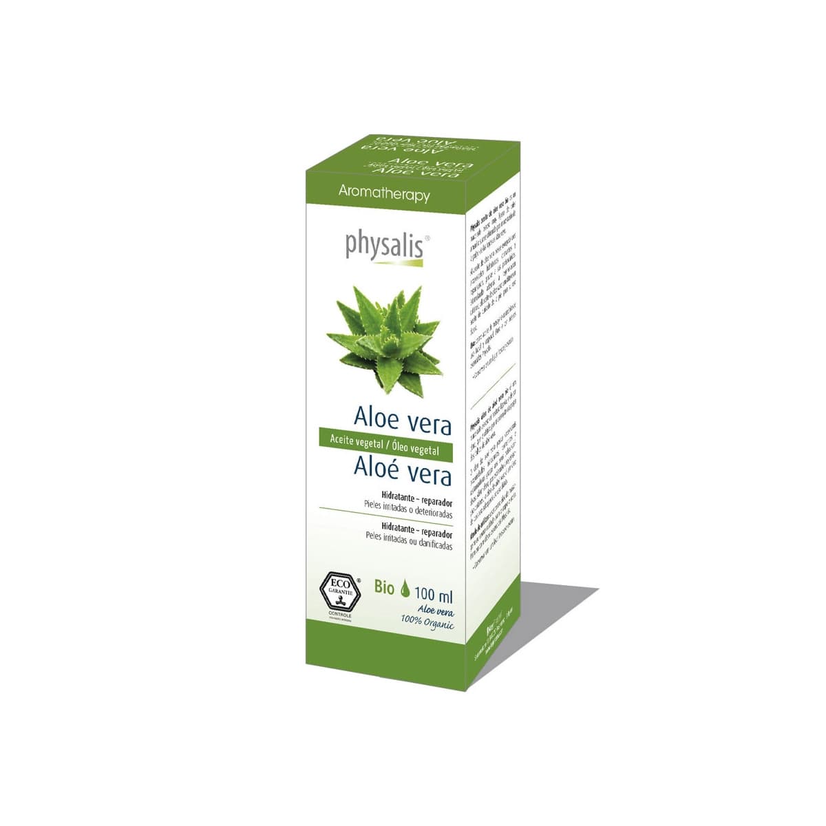 Aceite vegetal de aloe Vera bio 100 ml Physalis