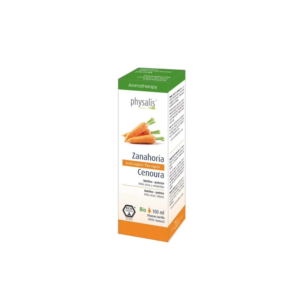 Aceite vegetal de zanahoria bio 100 ml Physalis