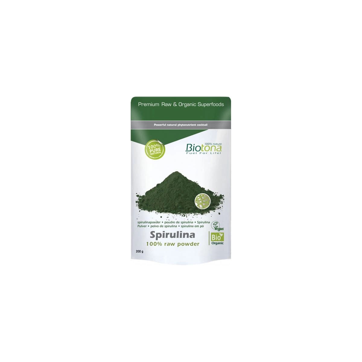 Espirulina polvo superfood bio 200g Biotona