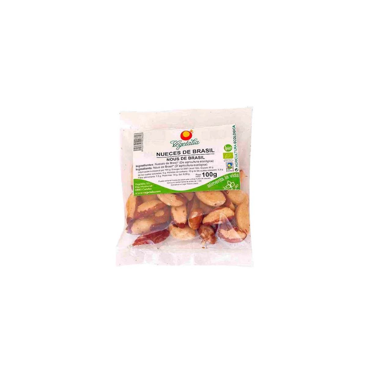 Nueces de brasil bio 100 g Vegetalia
