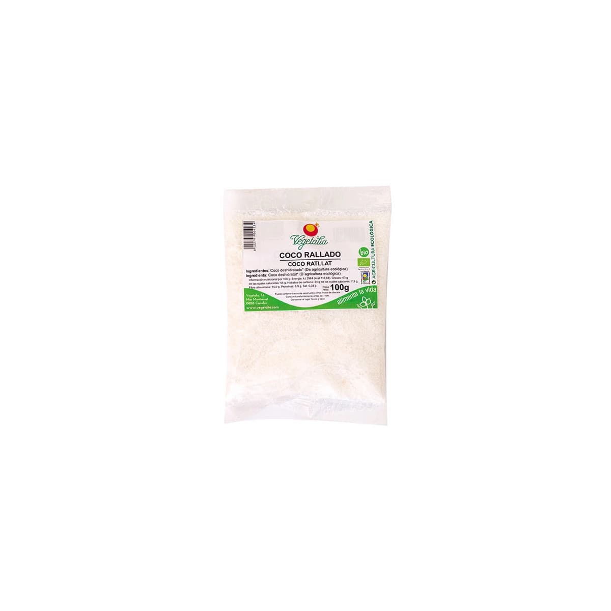 Coco rallado bio 100 g Vegetalia