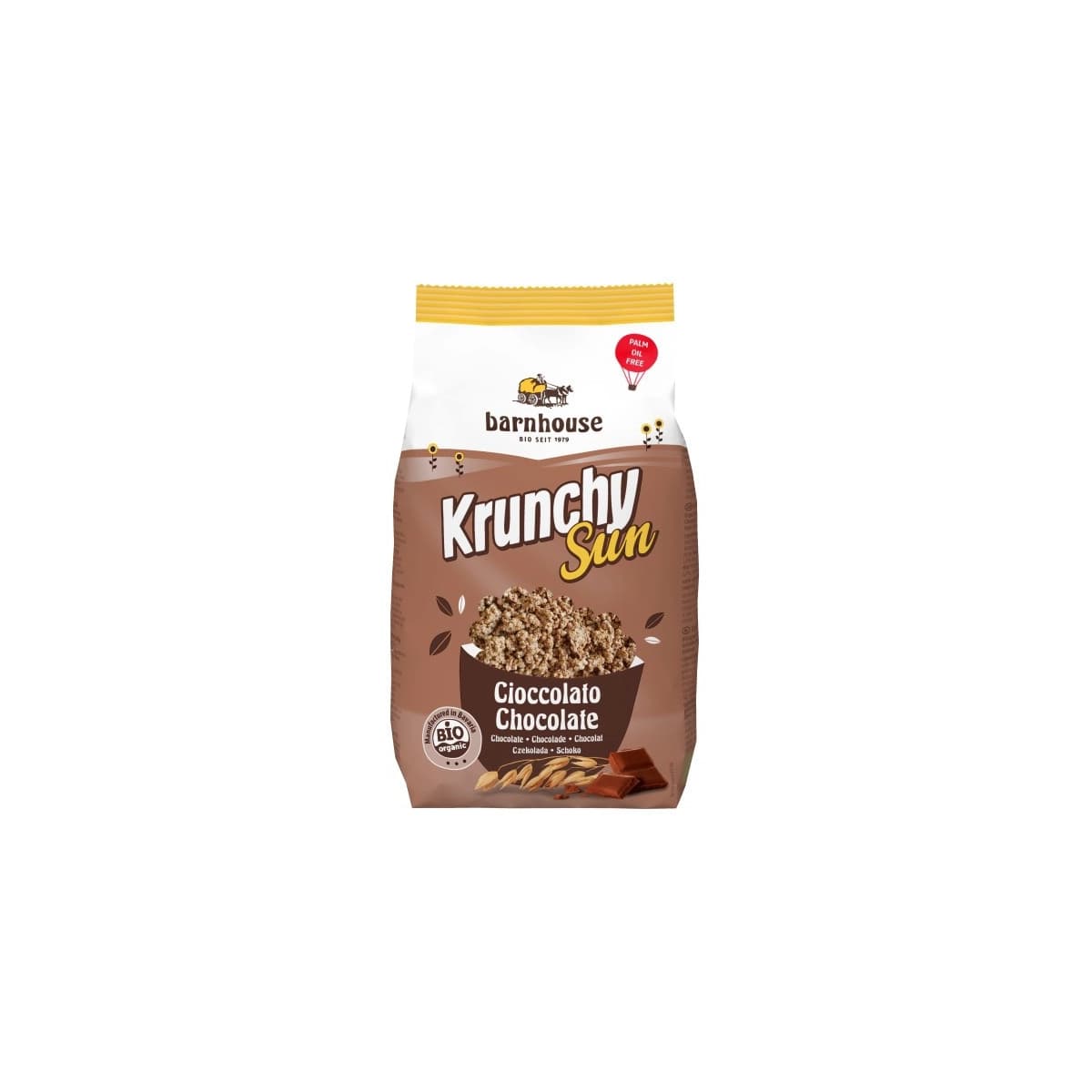 Muesli Krunchy Sun chocolate Bio 375g Barnhouse