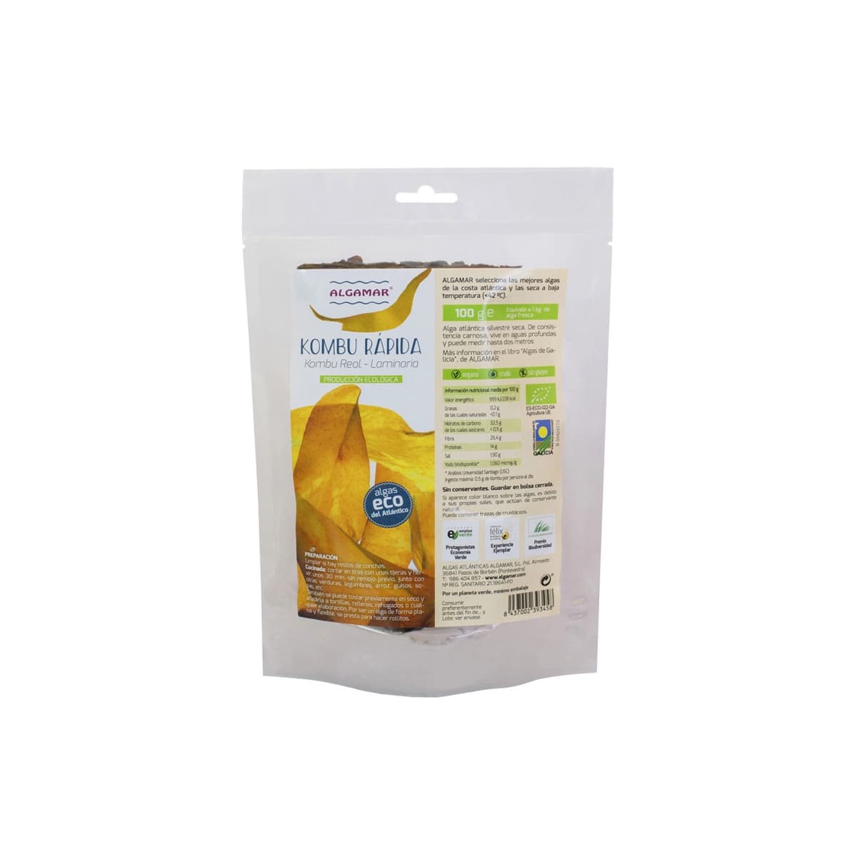 Alga kombu rapida Kombu real Bio 50g Algamar