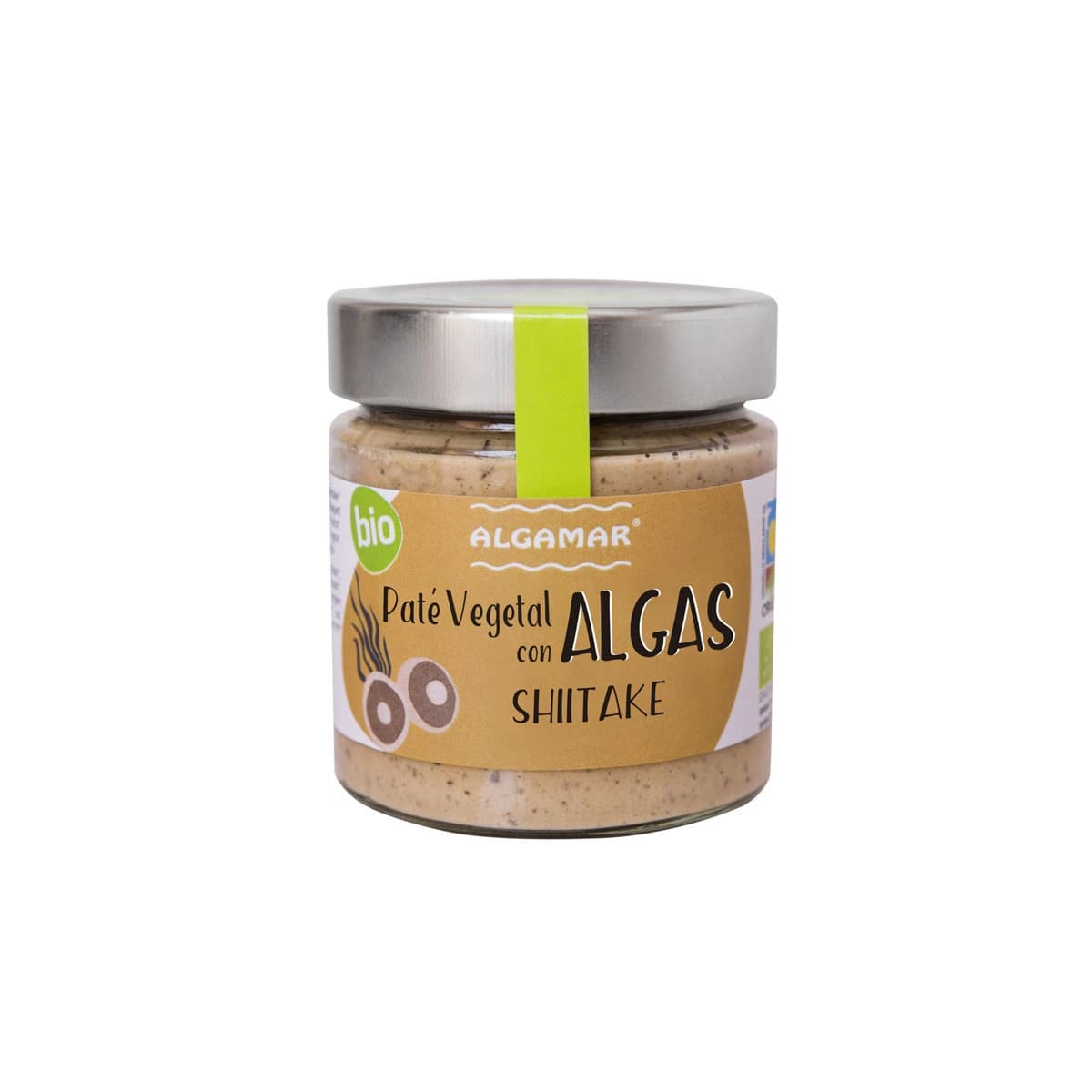 Pate vegetal con algas y shitake Bio 180g Algamar