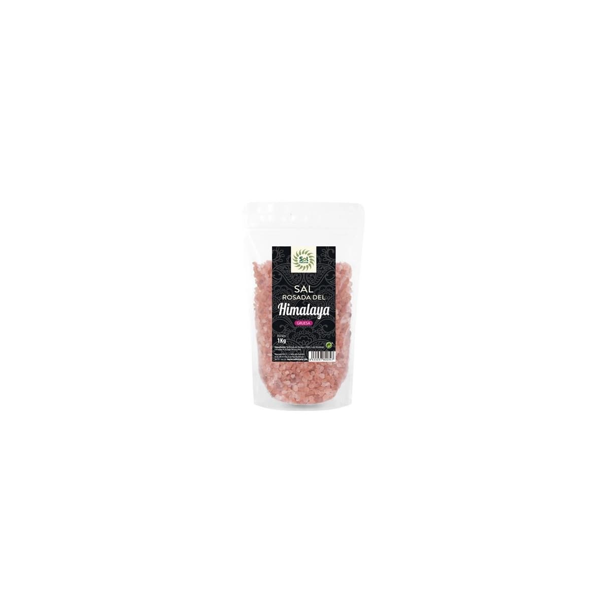 Sal del Himalaya gruesa rosada 1kg Sol Natural