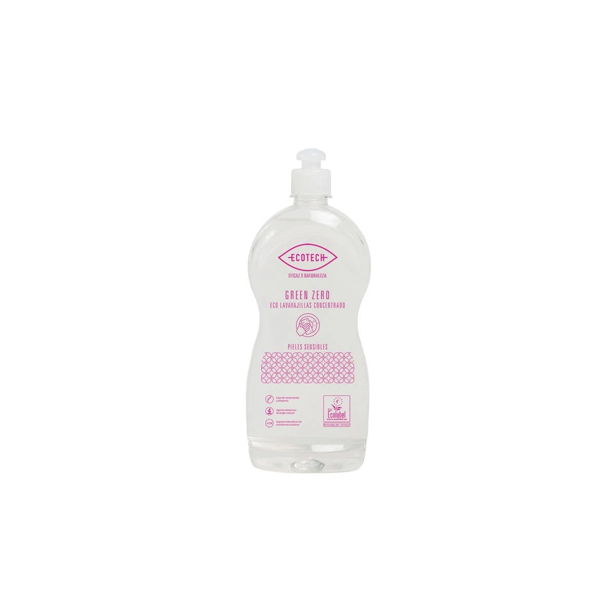 Lavavajillas mano concentrado Green Zero (pieles sensibles) 750ml Ecotech