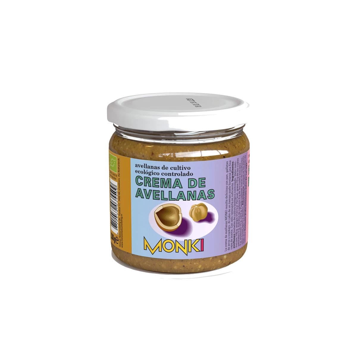 Crema avellanas bio 330g Monki