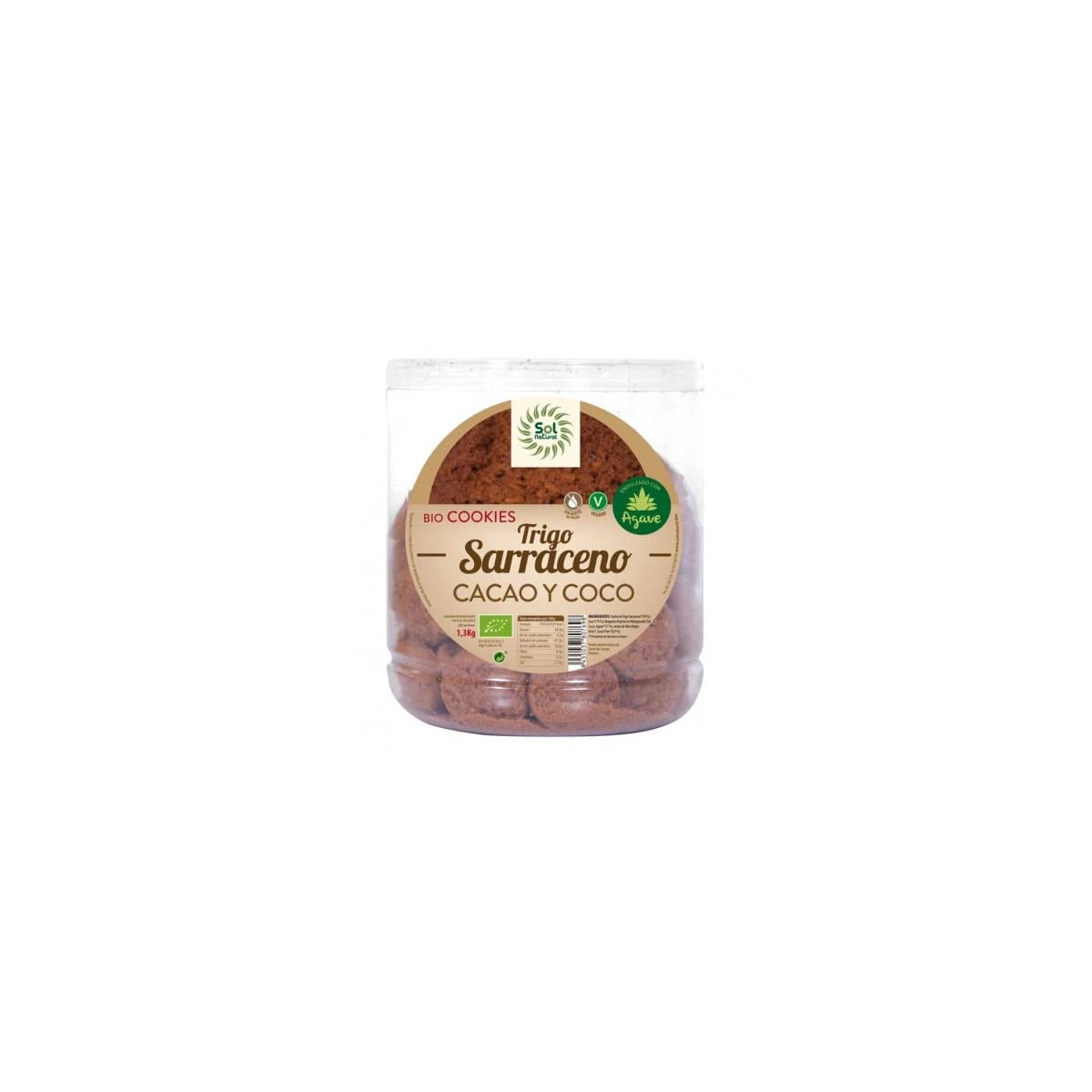 Galletas Granel T.Sarraceno Coco Cacao Bio 1.3Kg Sol Natural