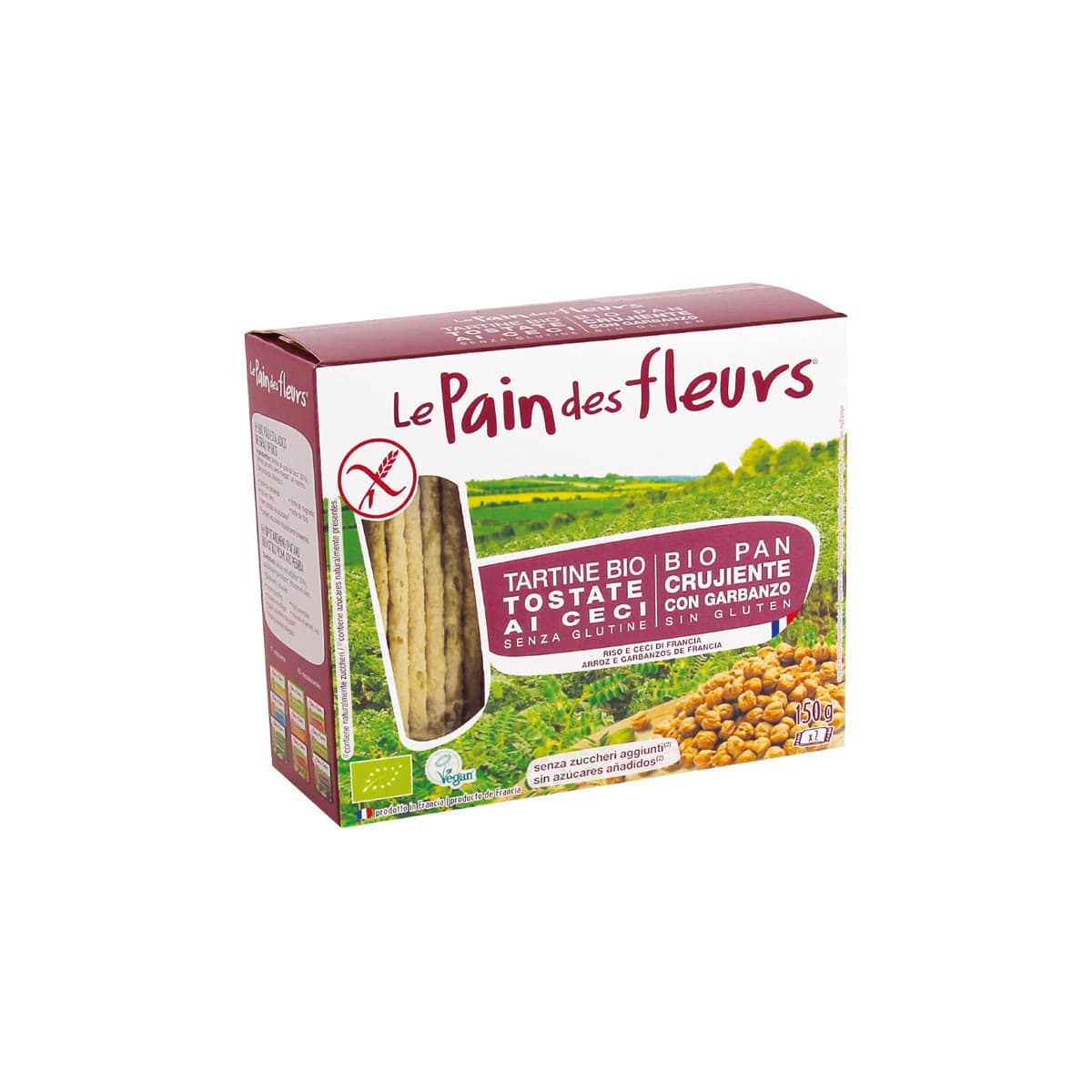 Cracker Garbanzo Sin gluten Bio 150g Le Pain des Fleurs