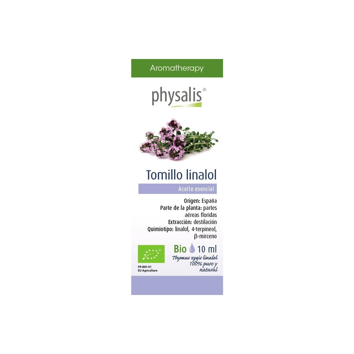 Aceite esencial de tomillo linalol bio 10ml Physalis