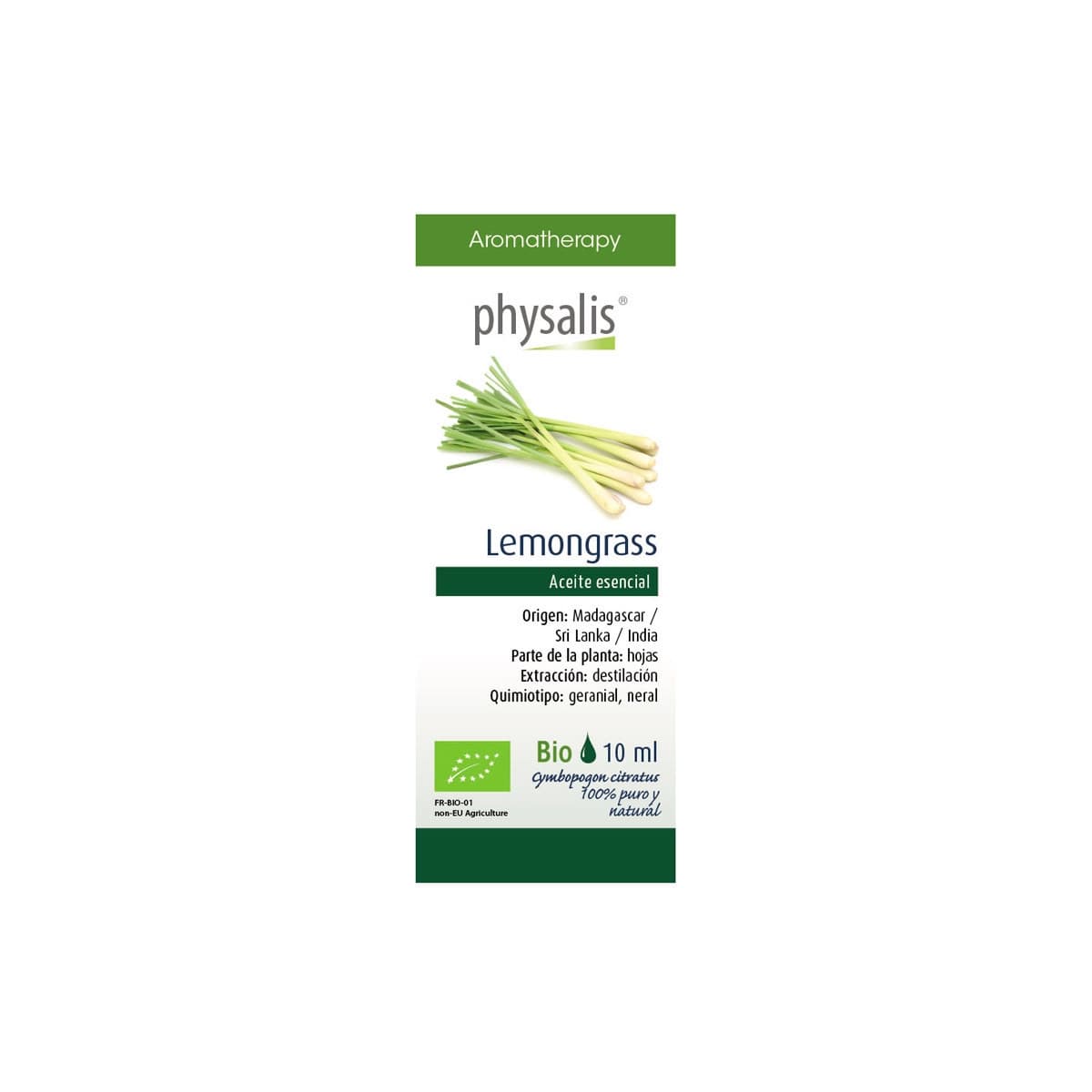 Aceite esencial de lemongrass bio 10ml Physalis