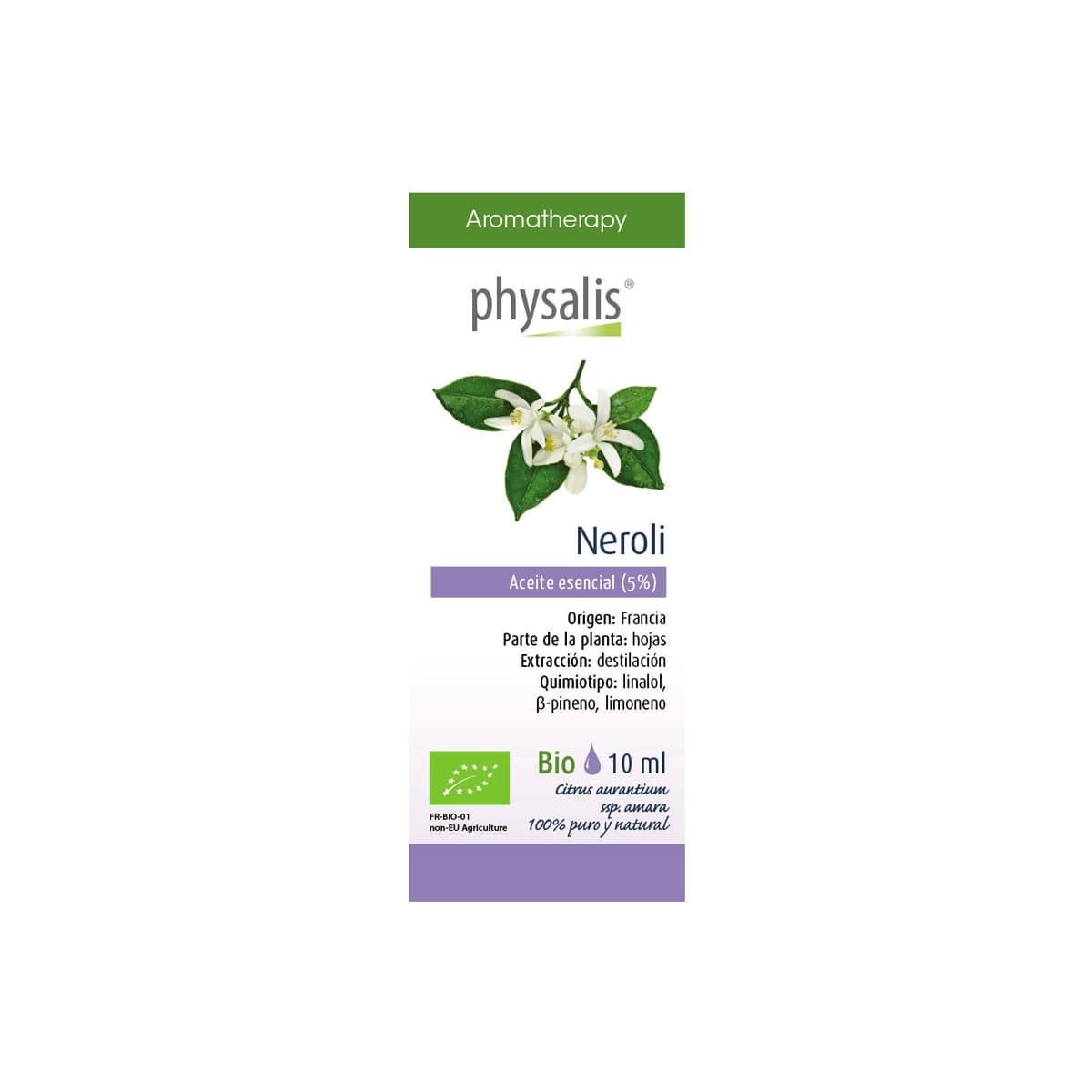 Aceite esencial de neroli (azahar) bio 10ml Physalis