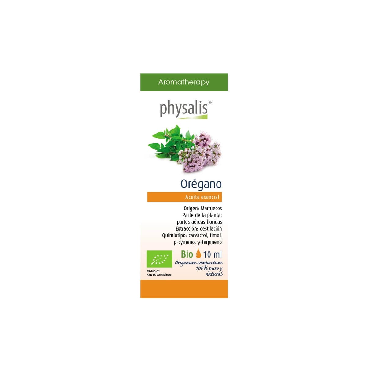 Aceite esencial de oregano bio 10ml Physalis