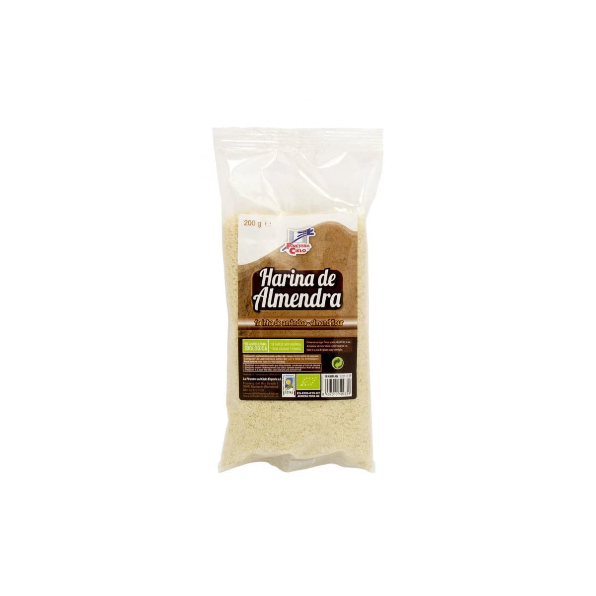 Harina de almendra bio 200 g La Finestra