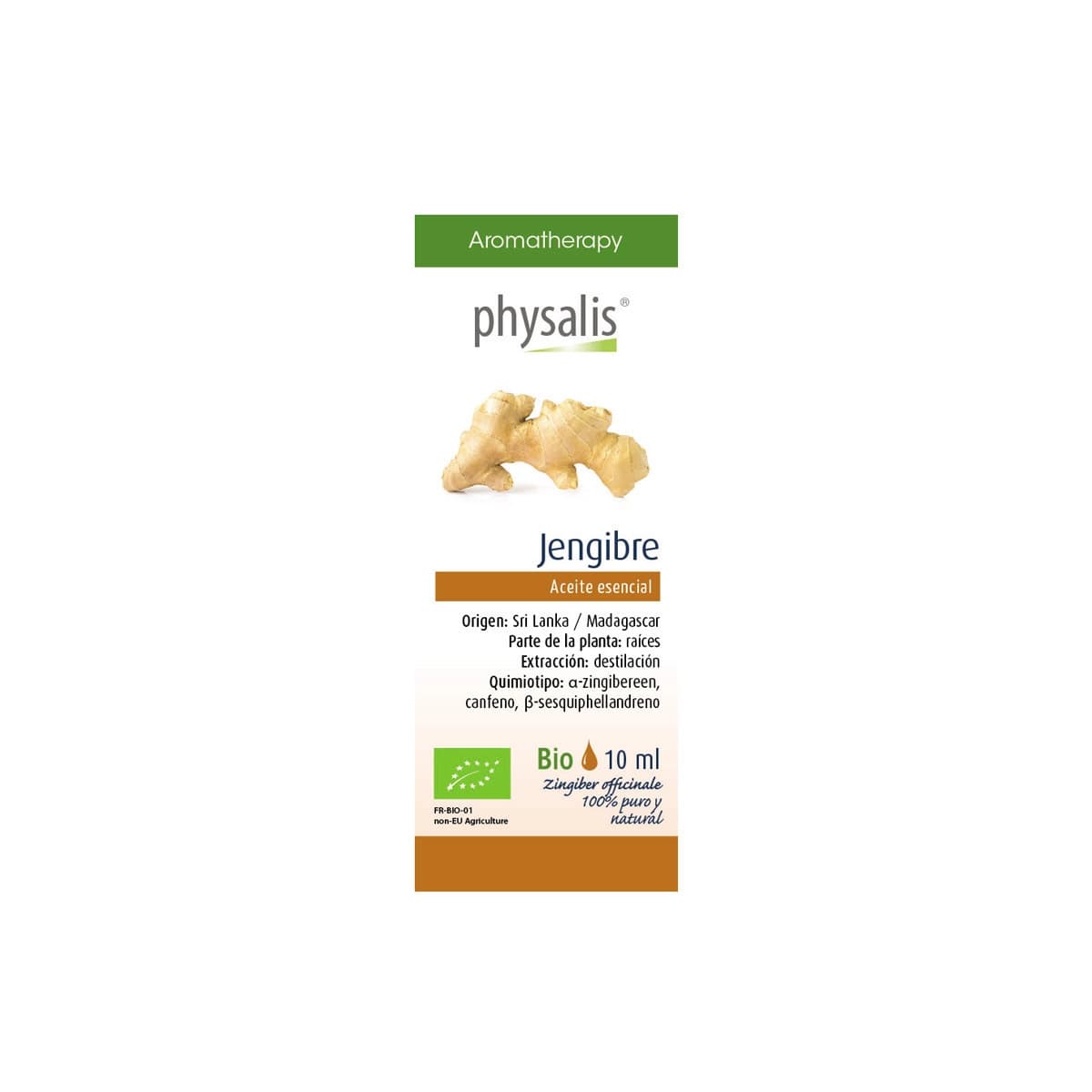 Aceite esencial de jengibre bio 10 ml Physalis