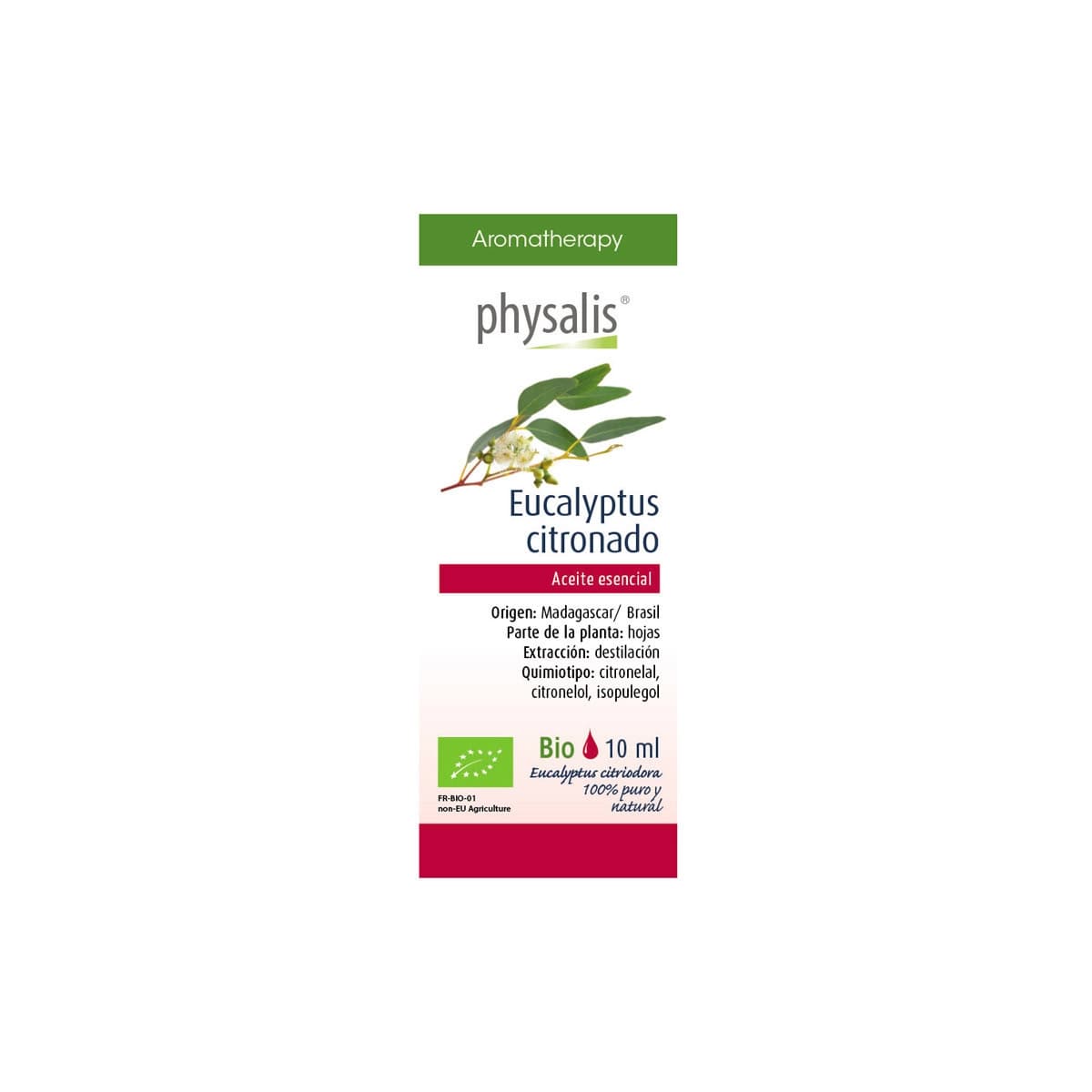 Aceite esencial de eucalipto citronado bio 10ml Physalis