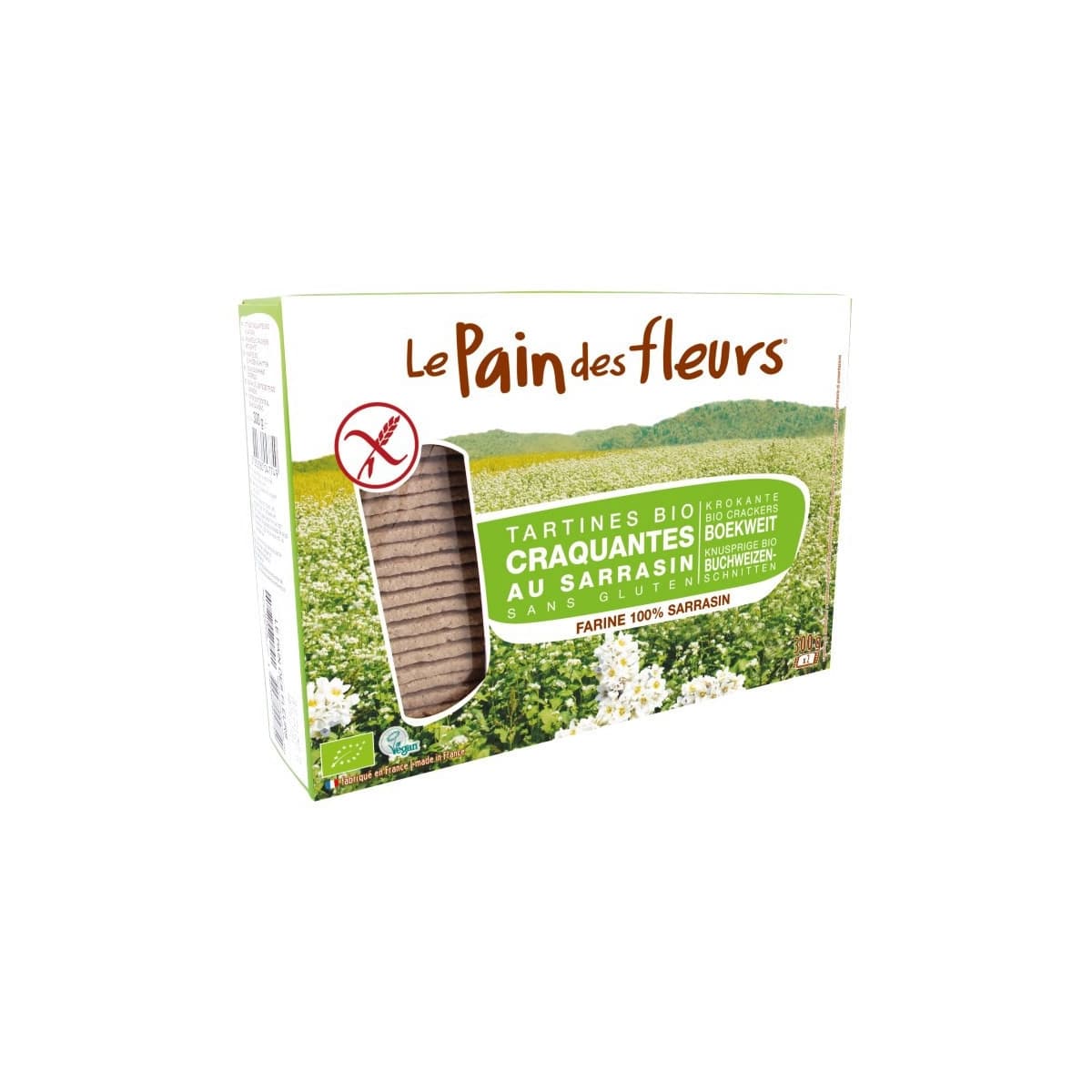 Cracker Trigo Sarraceno sin gluten Bio 300g Le Pain des Fleurs
