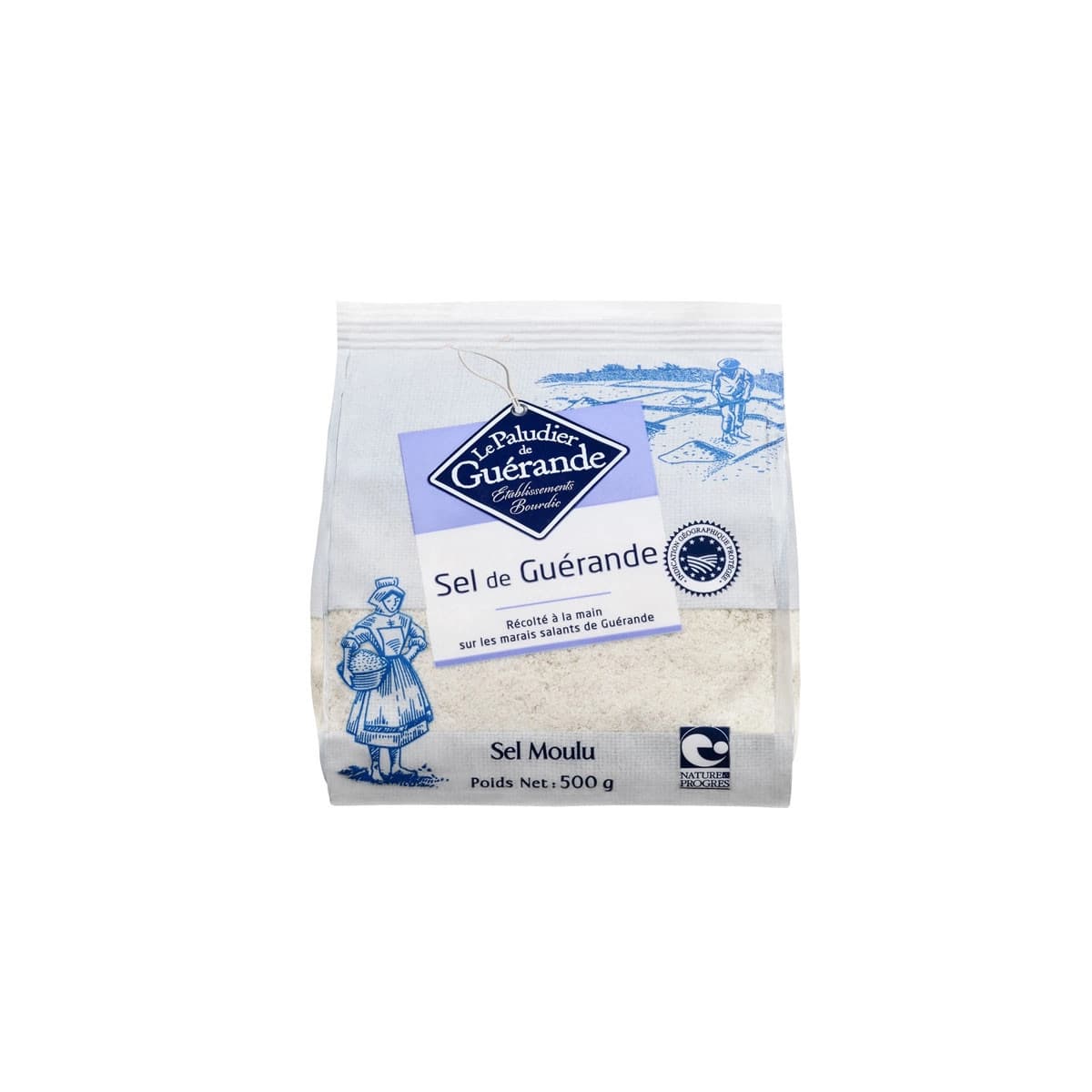 Sal fina gris de guerande 500 g Le paludier de Guerande