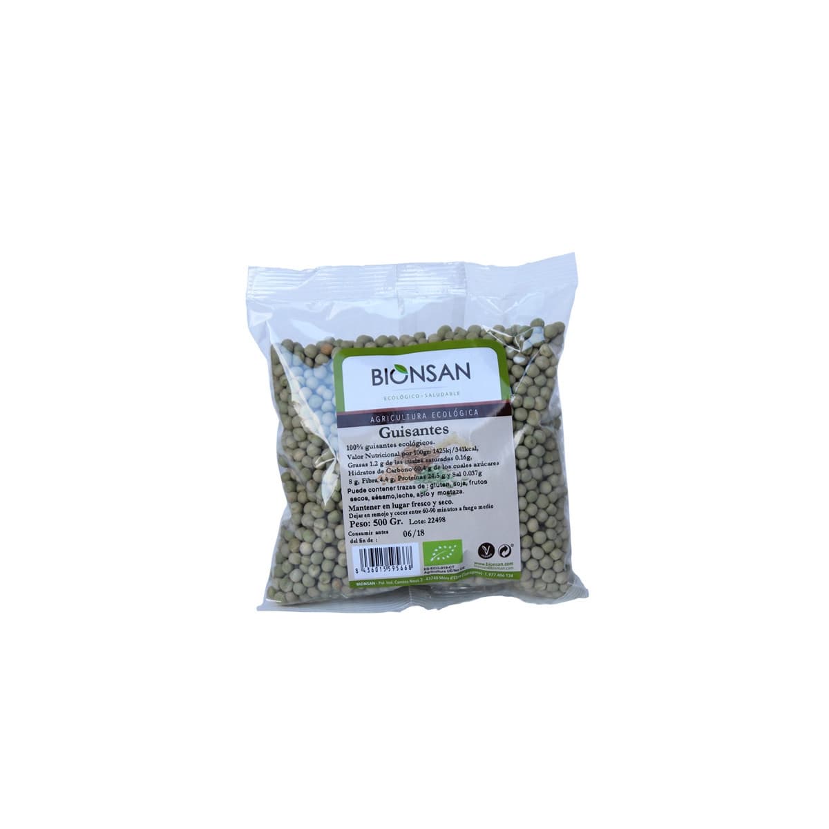 Guisantes Bio 500g Bionsan