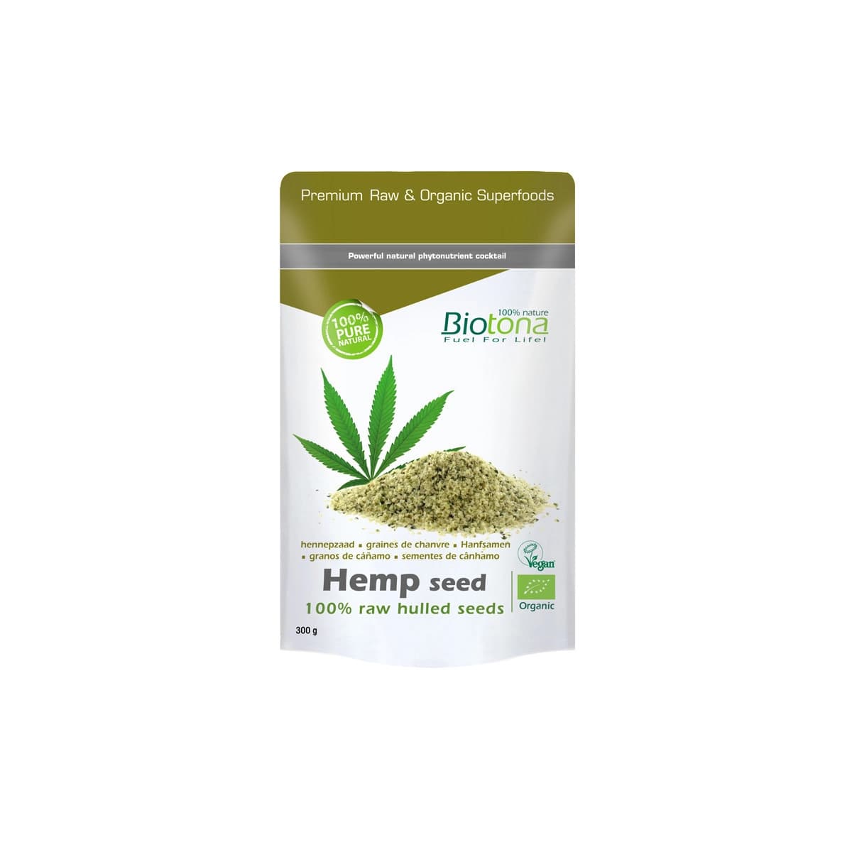 Hemp seed/semilla de cañamo superfood bio 300g Biotona
