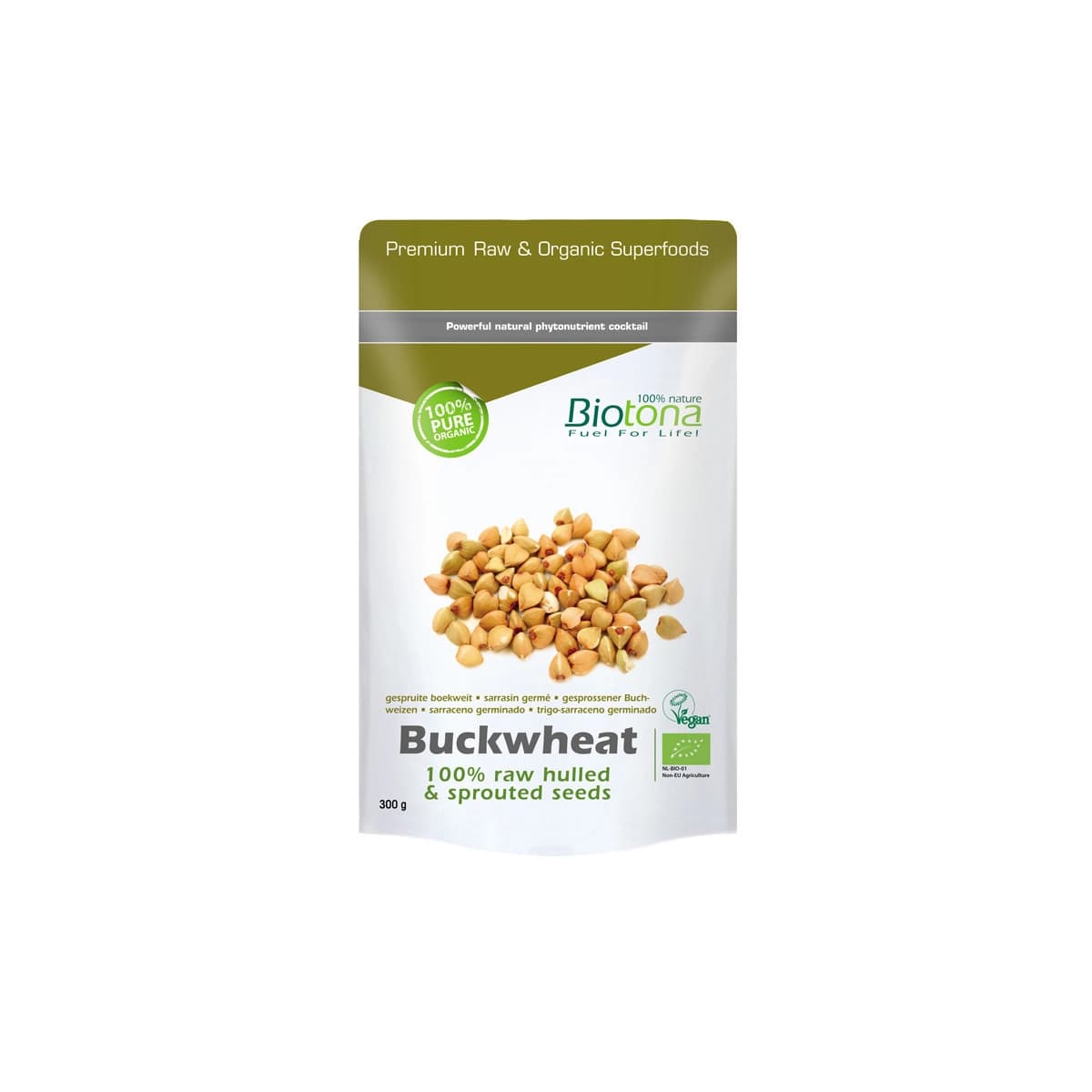 Buckwheat/semillas germinadas trigo sarraceno superfood bio 300g Biotona
