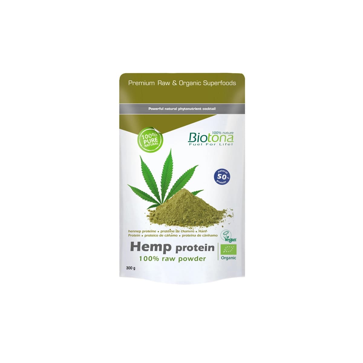 Hemp protein/proteina de cañamo polvo superfoods bio 300g Biotona